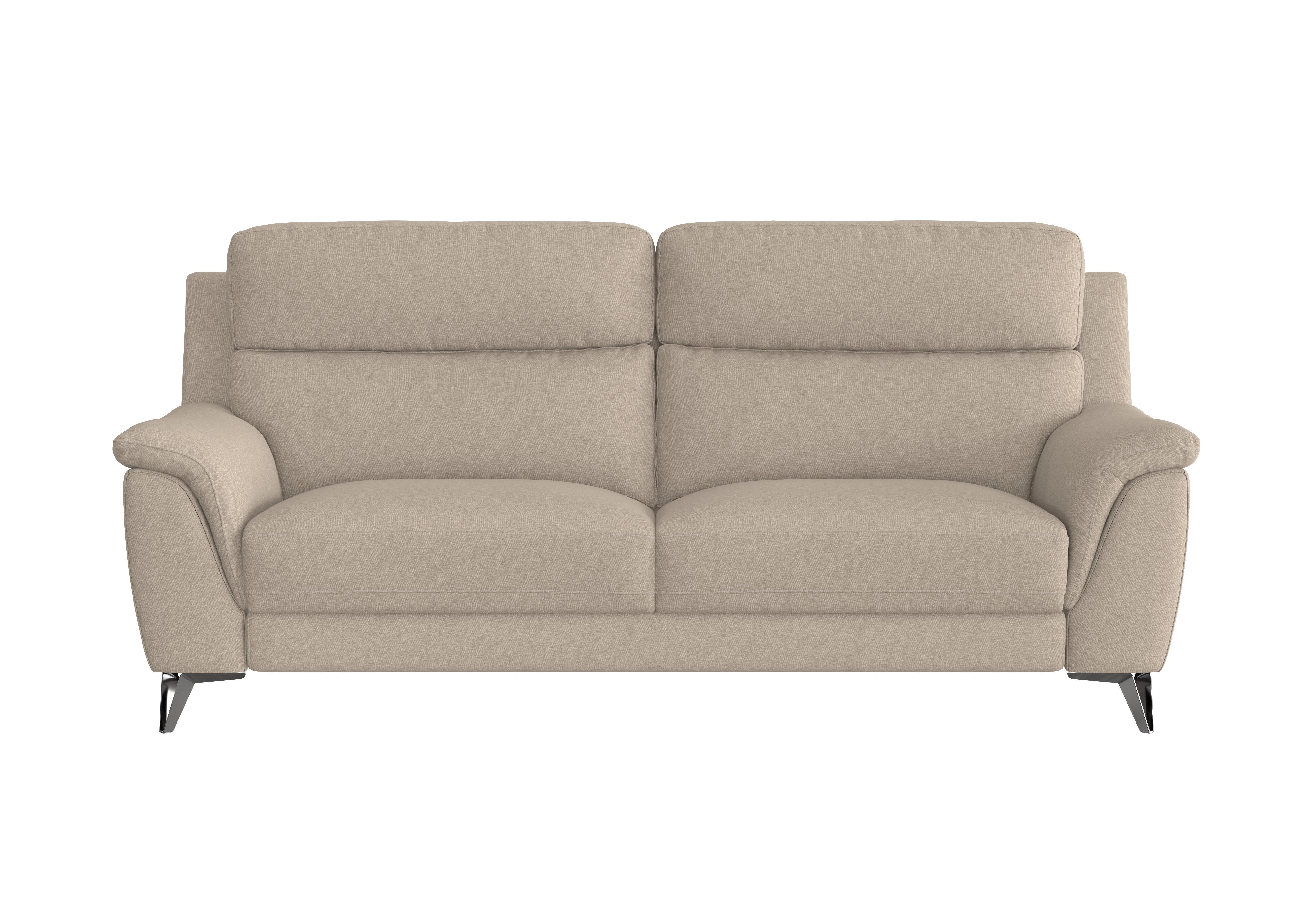 Contempo 3 Seater Fabric Sofa in Fab-Ska-R28 Beige on Furniture Village