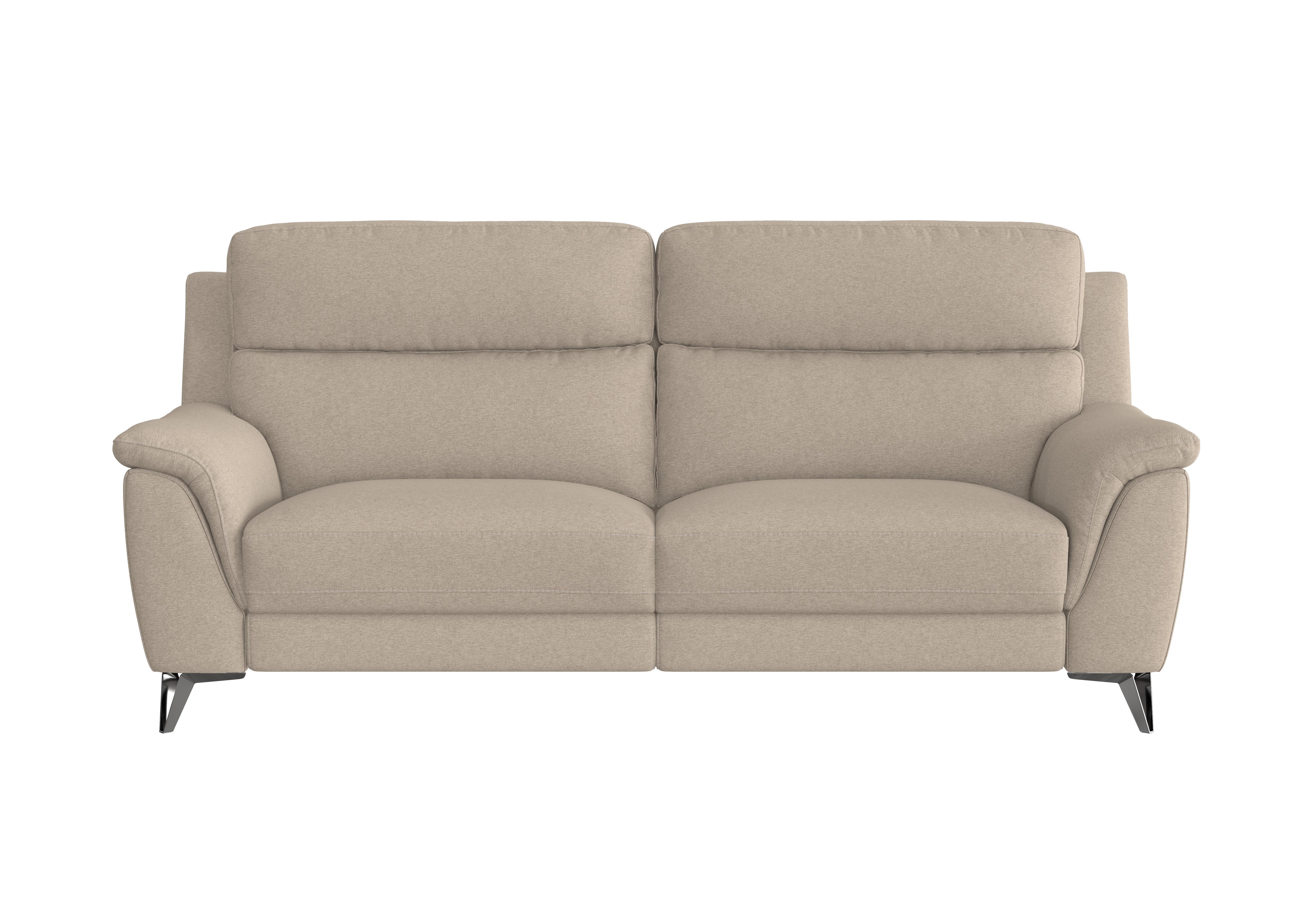 Contempo 3 Seater Fabric Sofa in Fab-Ska-R28 Beige on Furniture Village