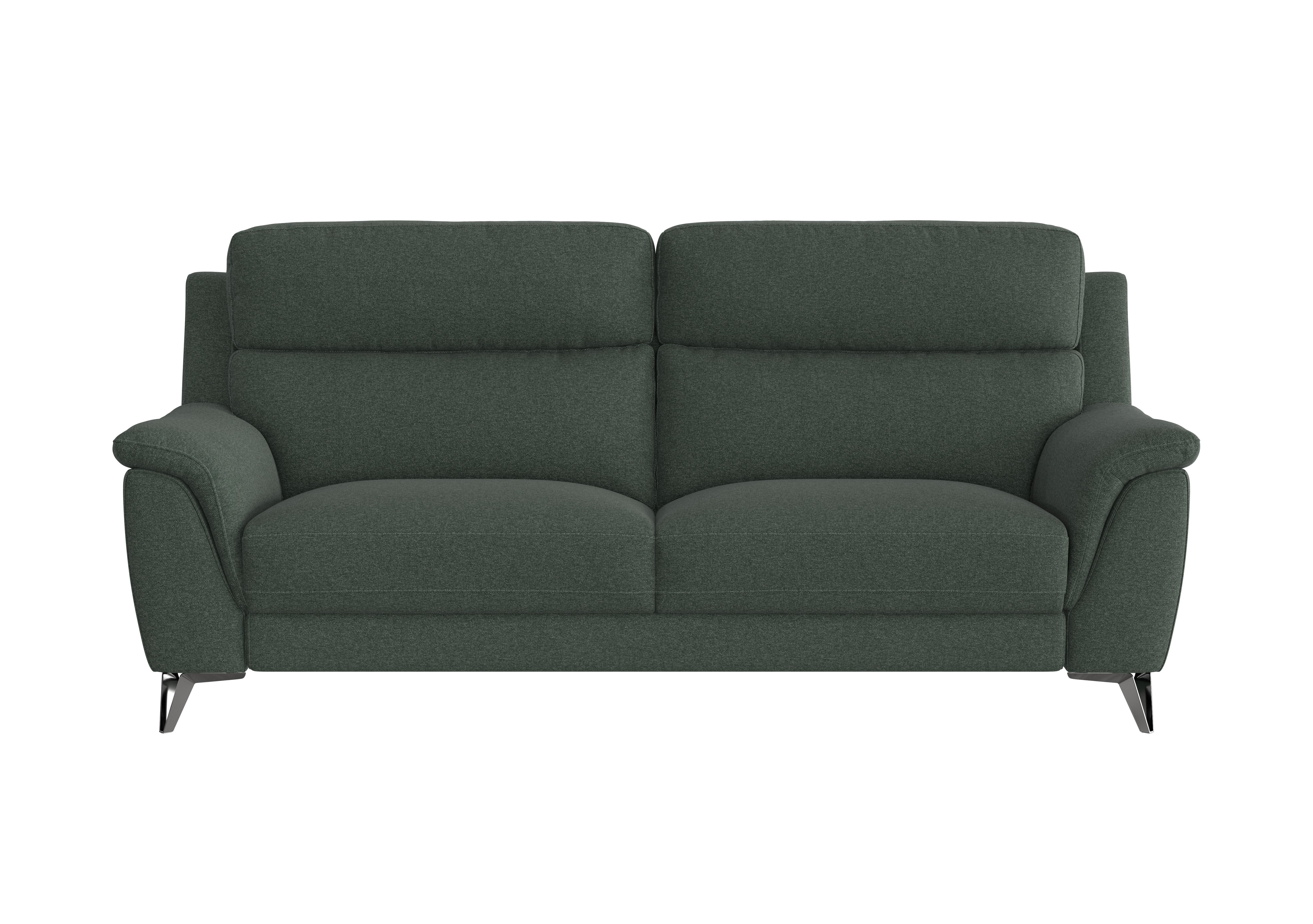 Contempo 3 Seater Fabric Sofa in Fab-Ska-R48 Moss Green on Furniture Village