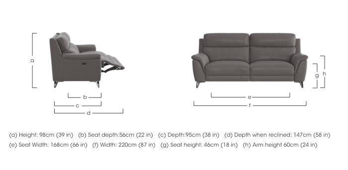 Contempo 3 Seater Leather Sofa in  on Furniture Village