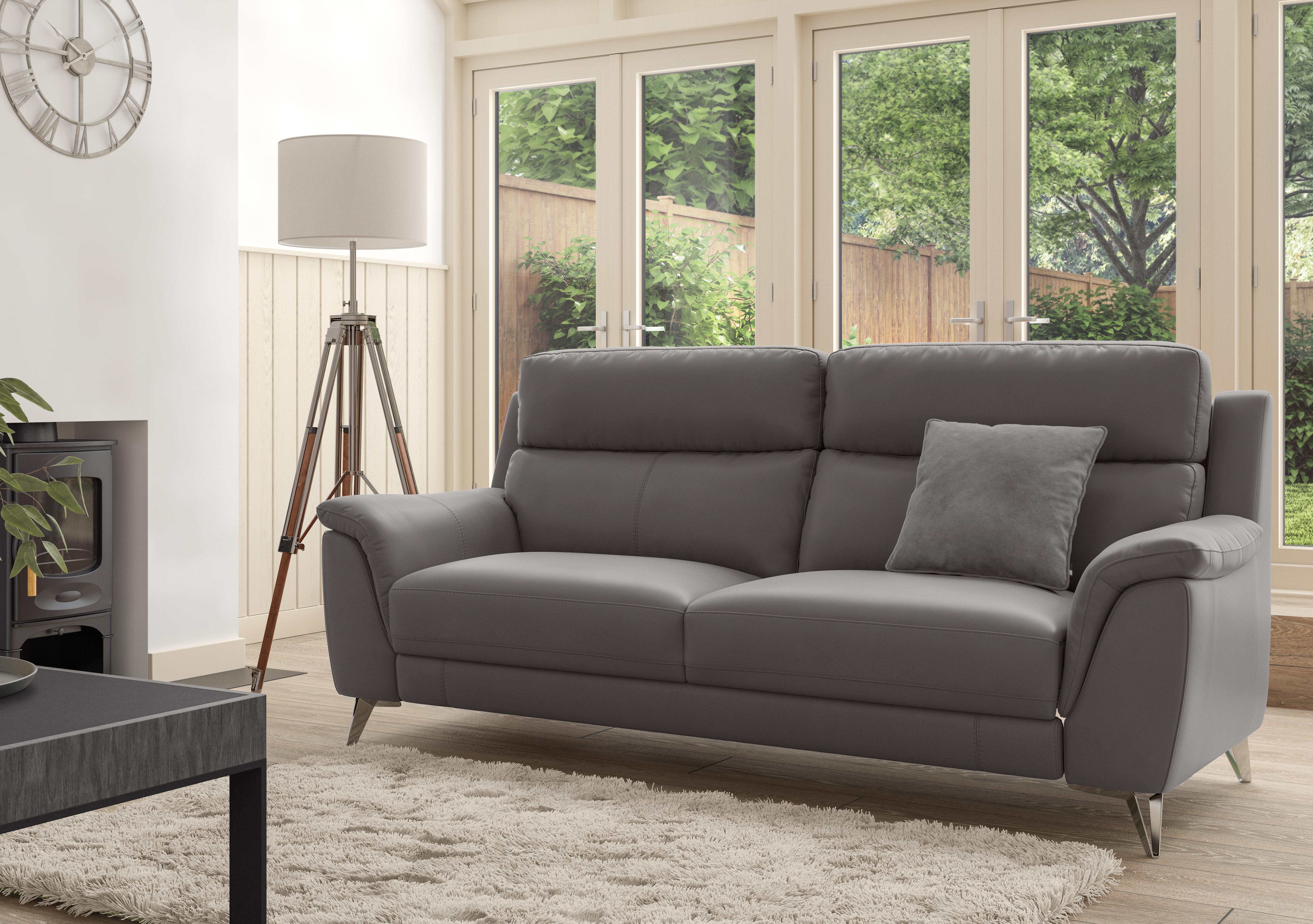 Contempo 3 Seater Leather Sofa in  on Furniture Village