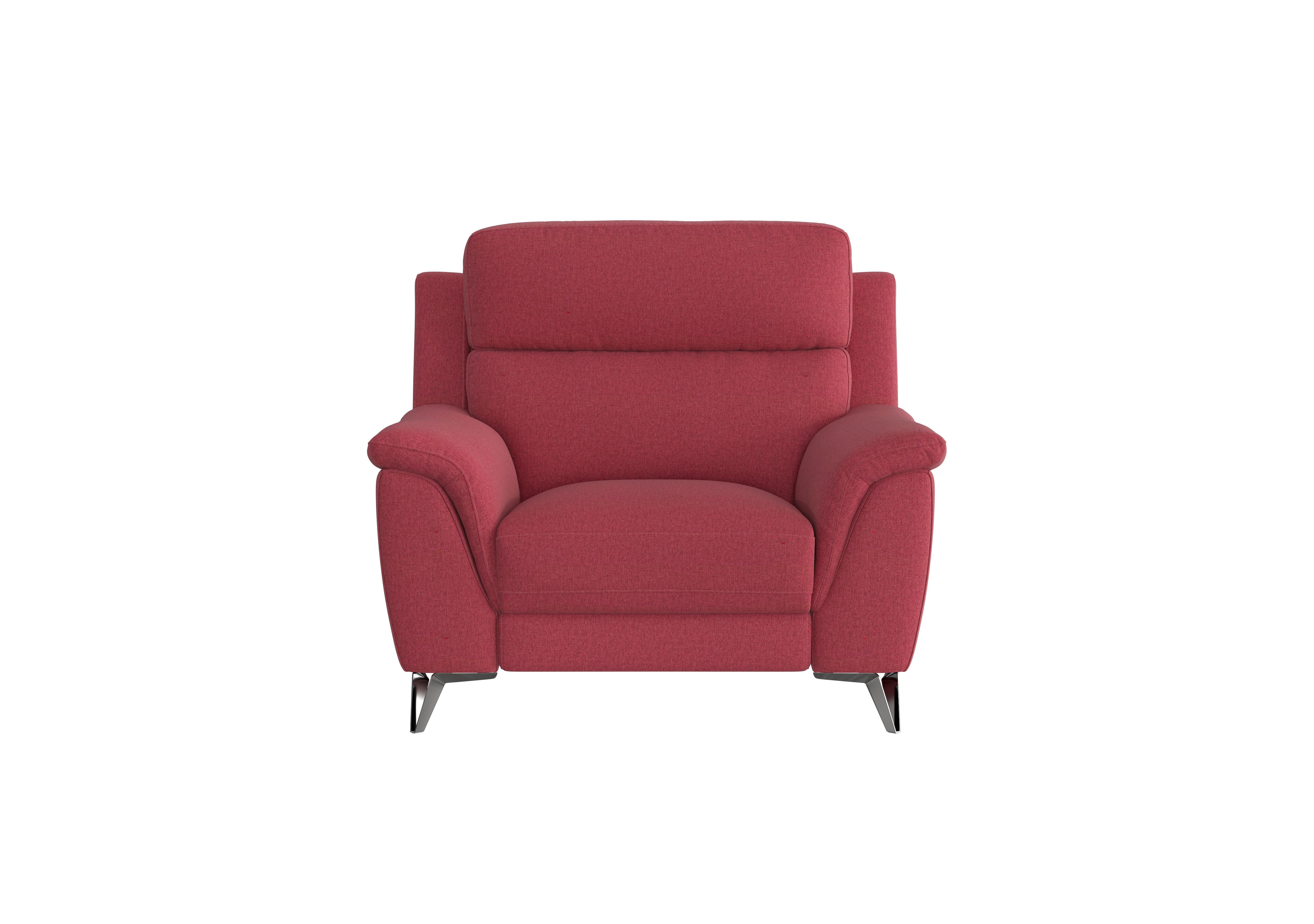 Contempo Fabric Armchair in Fab-Blt-R29 Red on Furniture Village