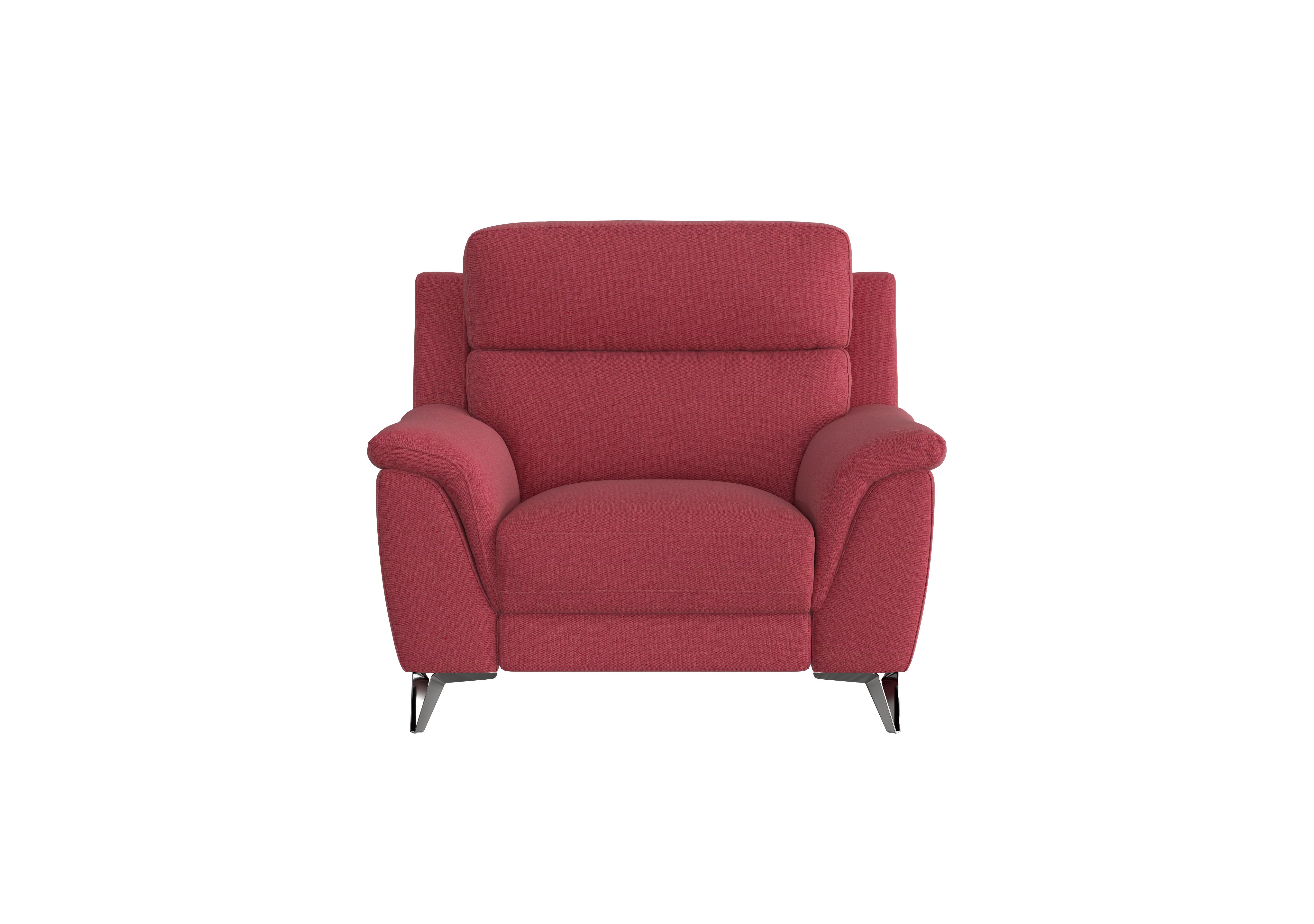 Contempo Fabric Armchair in Fab-Blt-R29 Red on Furniture Village