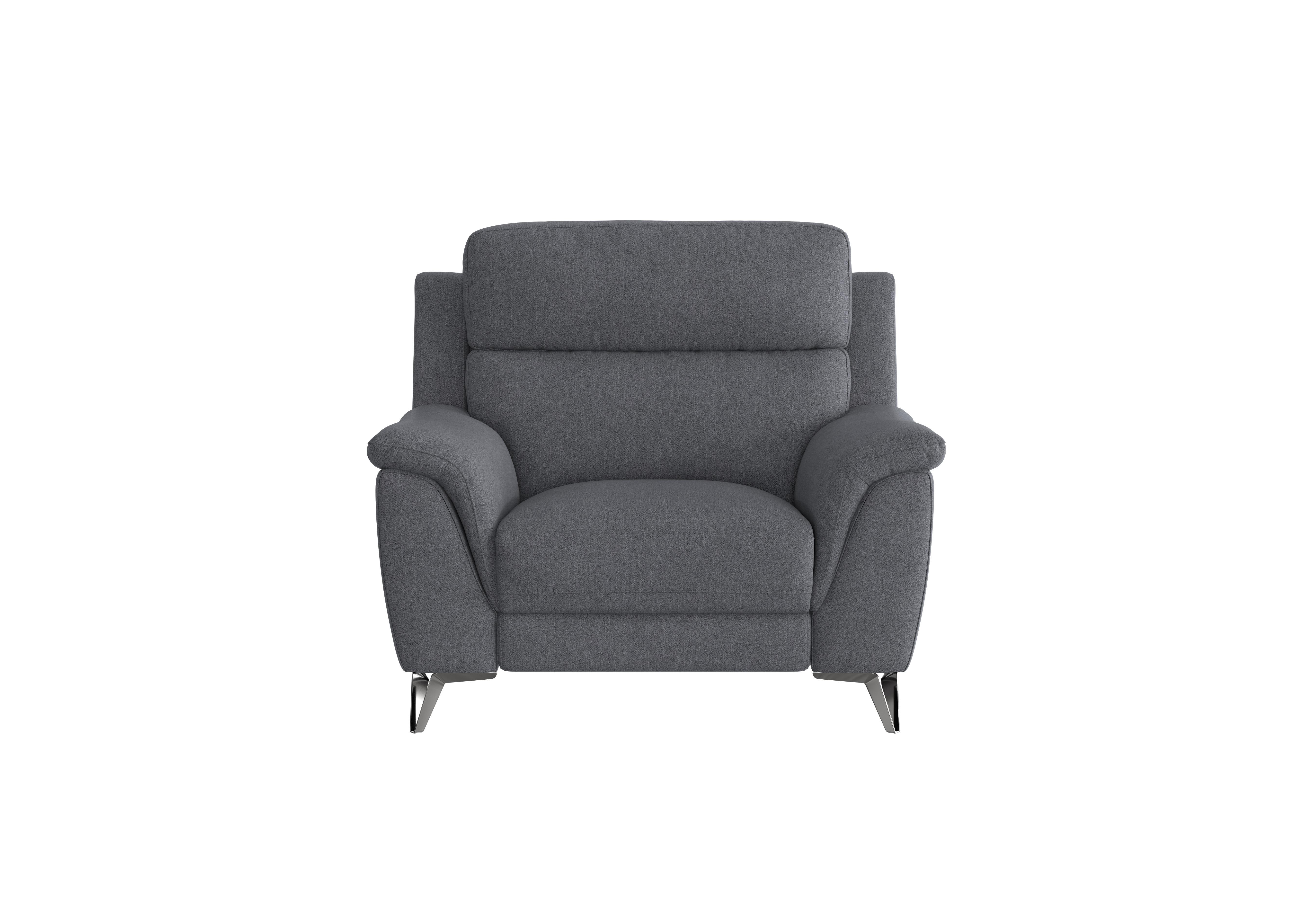 Contempo Fabric Armchair in Fab-Meo-R25 Iron Grey on Furniture Village