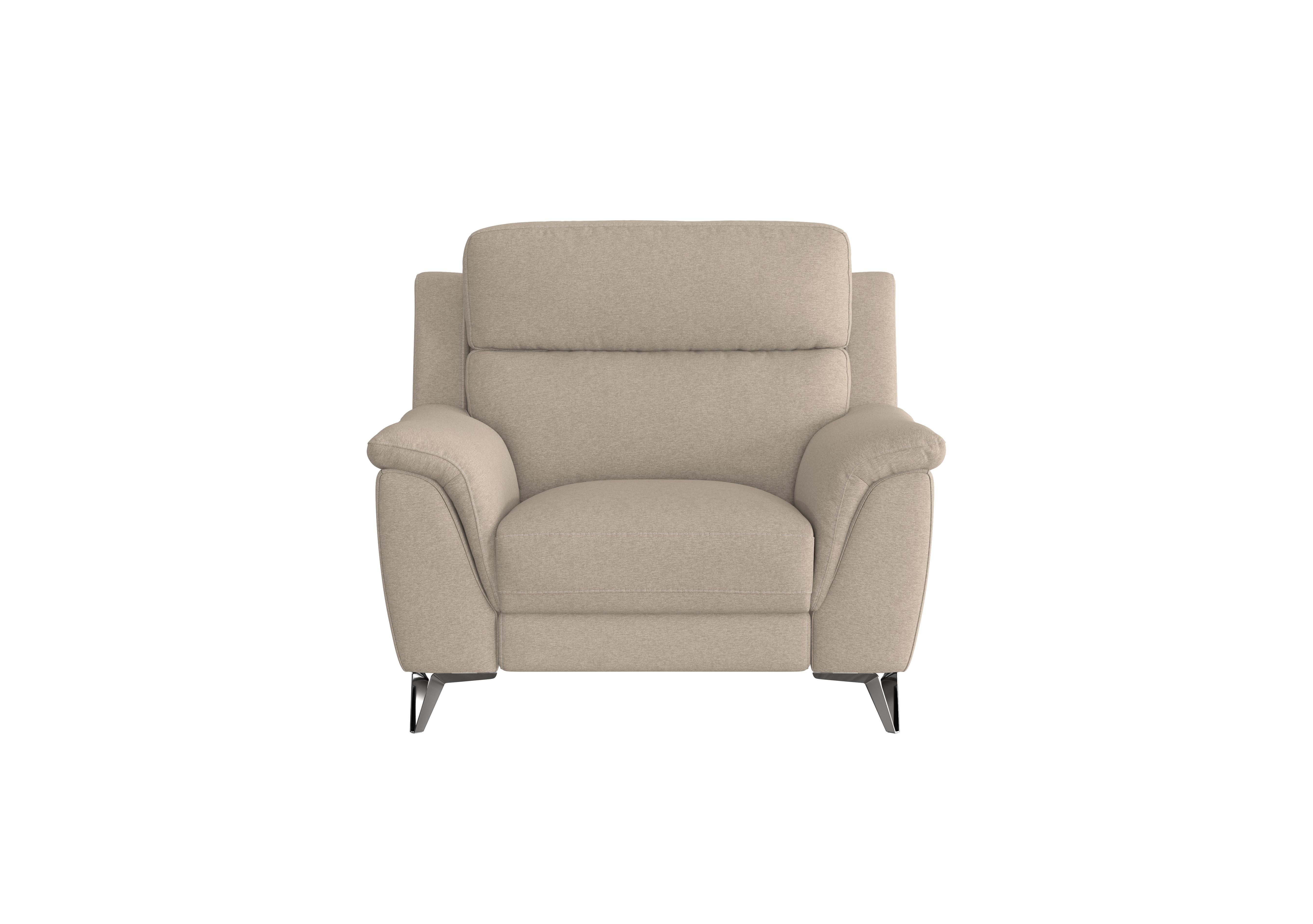 Contempo Fabric Armchair in Fab-Ska-R28 Beige on Furniture Village
