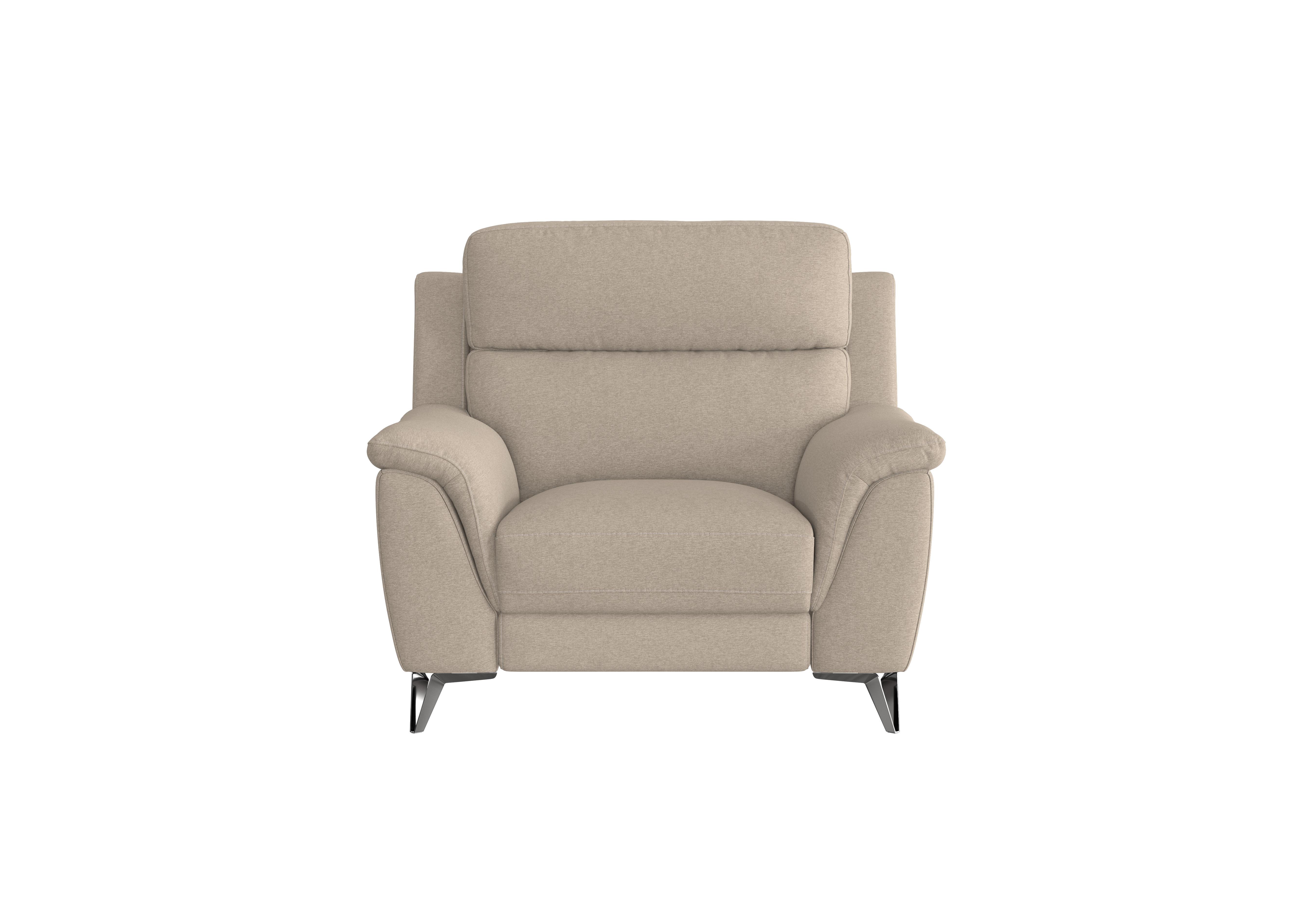 Contempo Fabric Armchair in Fab-Ska-R28 Beige on Furniture Village