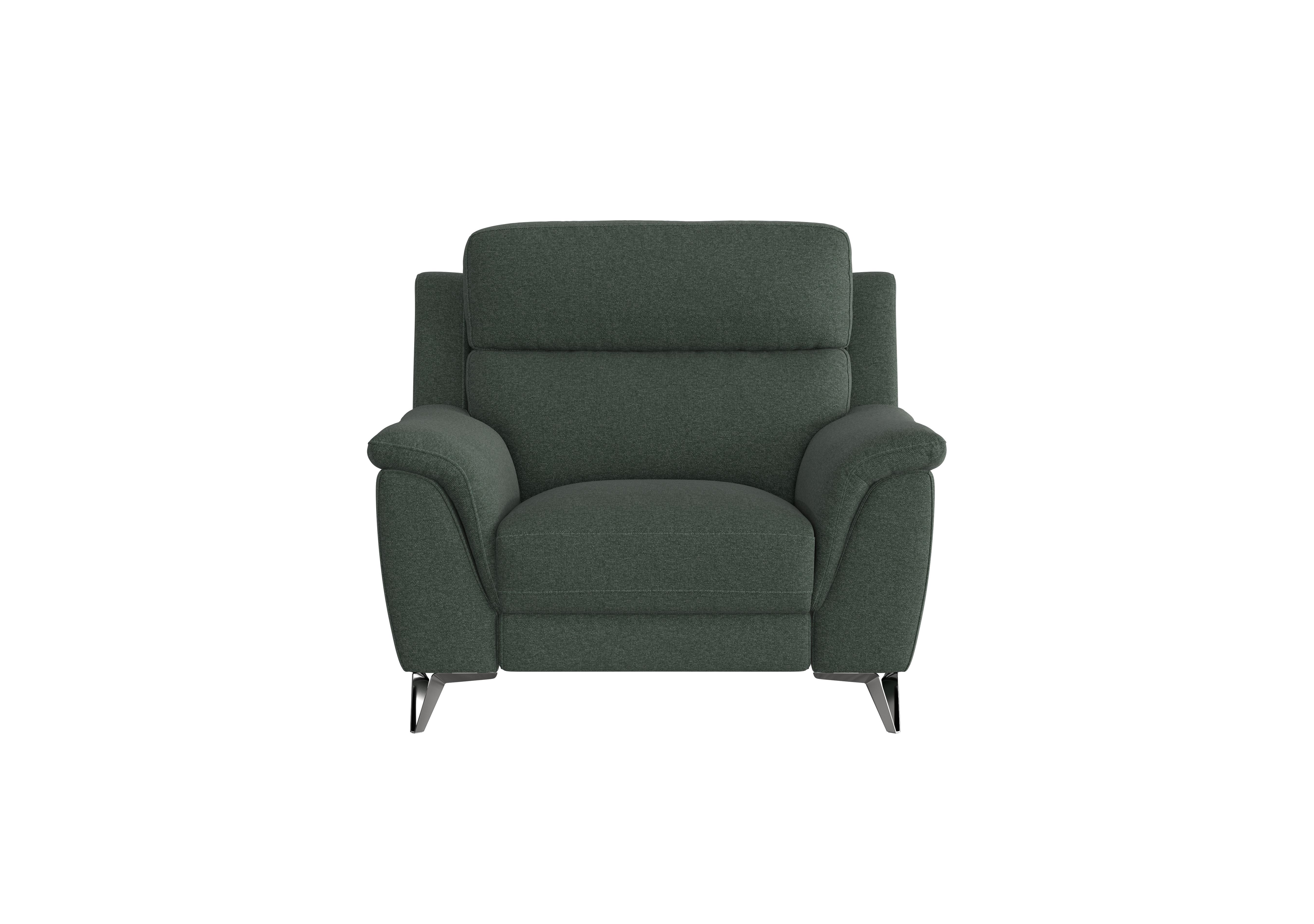 Contempo Fabric Armchair in Fab-Ska-R48 Moss Green on Furniture Village