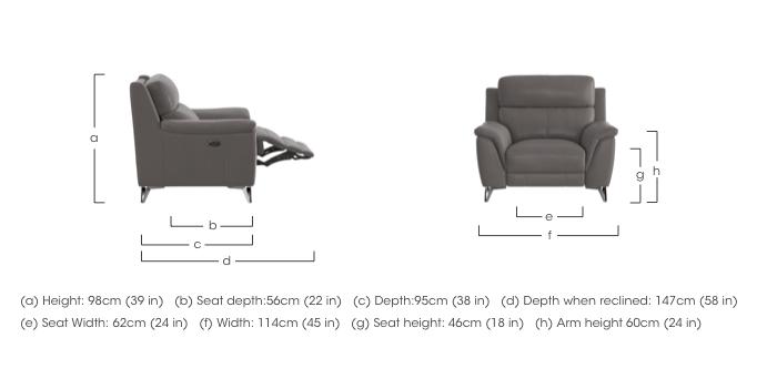Contempo Leather Armchair in  on Furniture Village