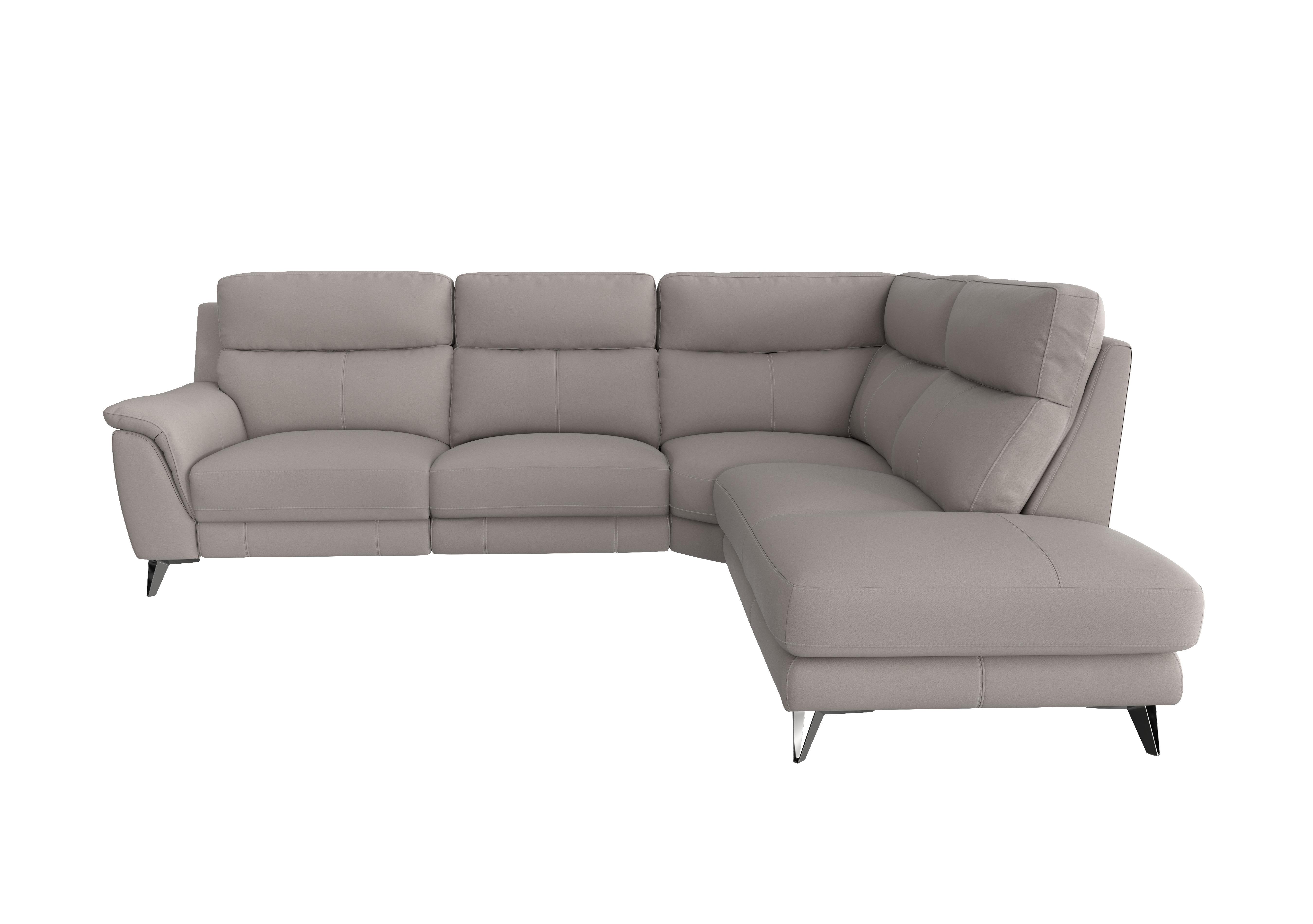 Contempo 3 Seater Chaise End Fabric Sofa in Bfa-Mad-R02 Feather on Furniture Village