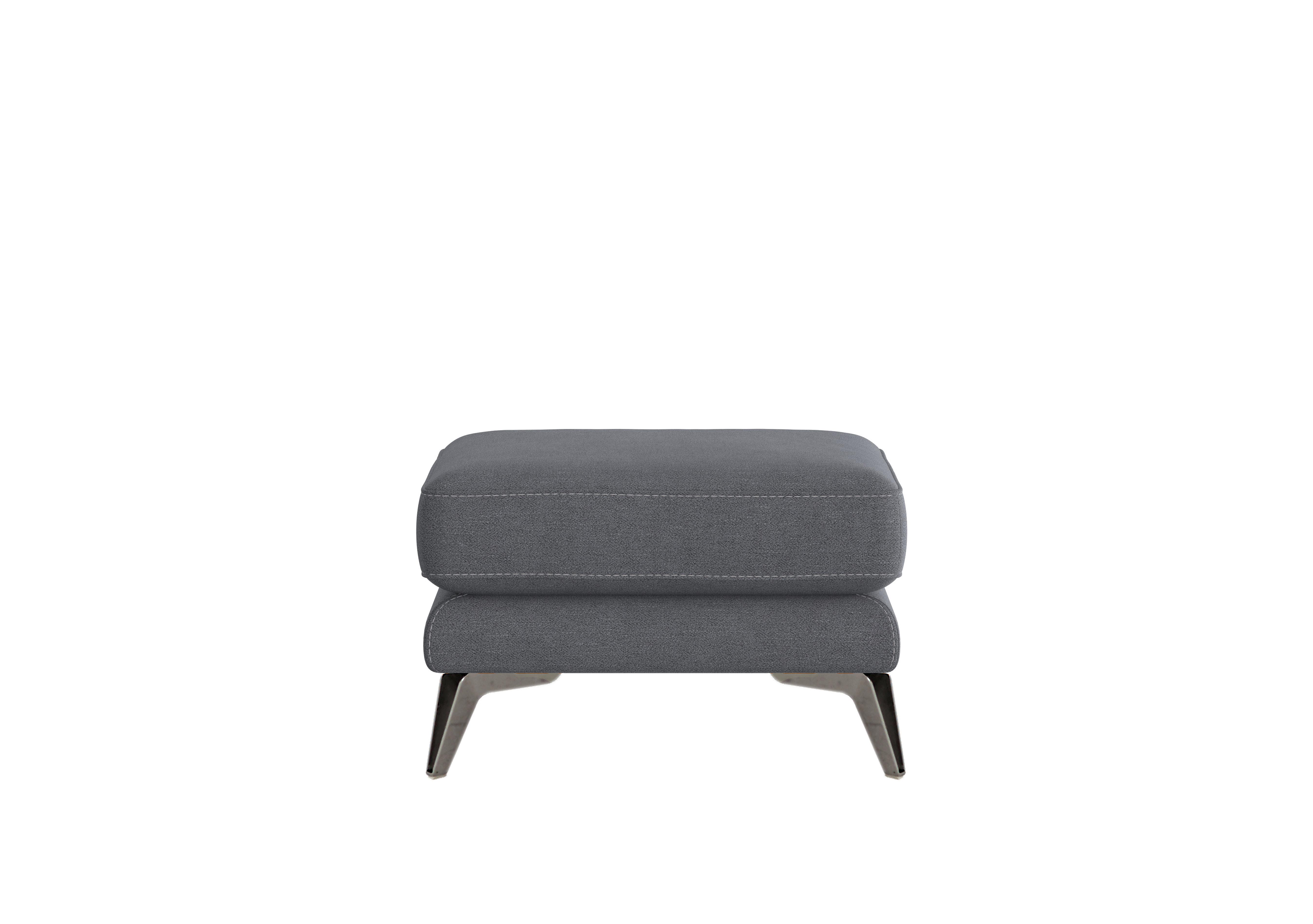 Contempo Fabric Footstool in Fab-Meo-R25 Iron Grey on Furniture Village