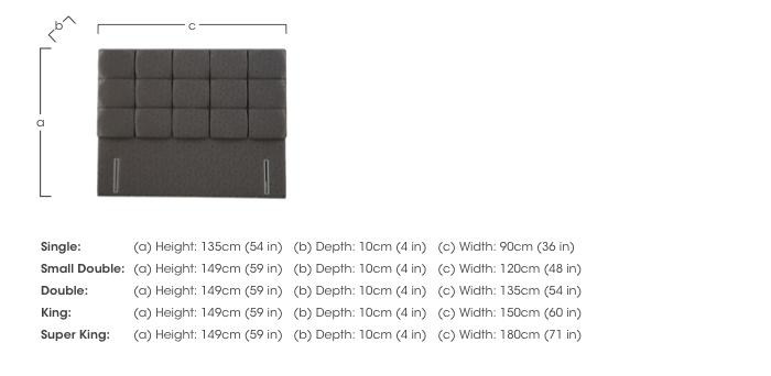 Chestnut Floor Standing Headboard in  on Furniture Village