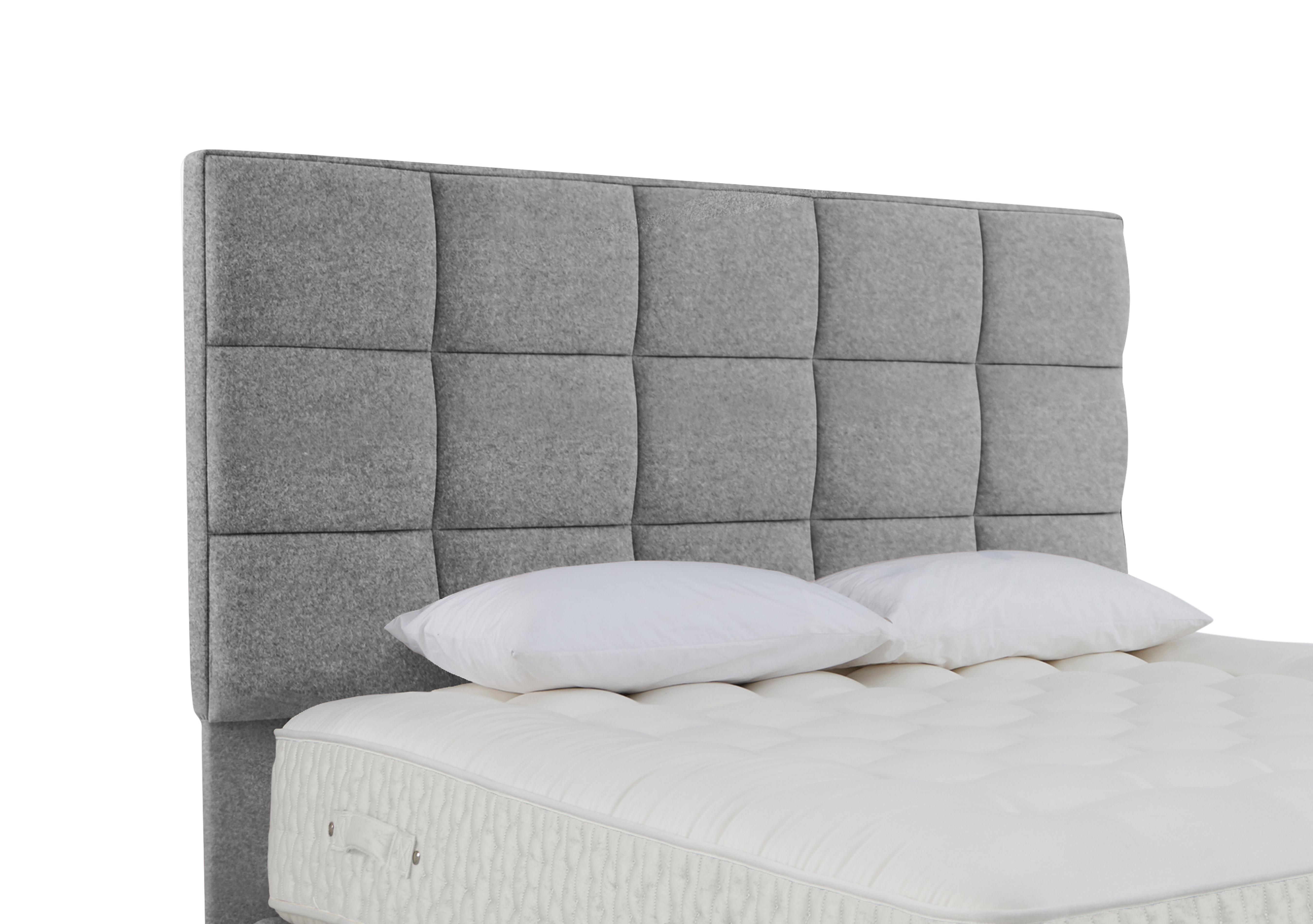 Chestnut Floor Standing Headboard in Wool Style Silver Grey on Furniture Village