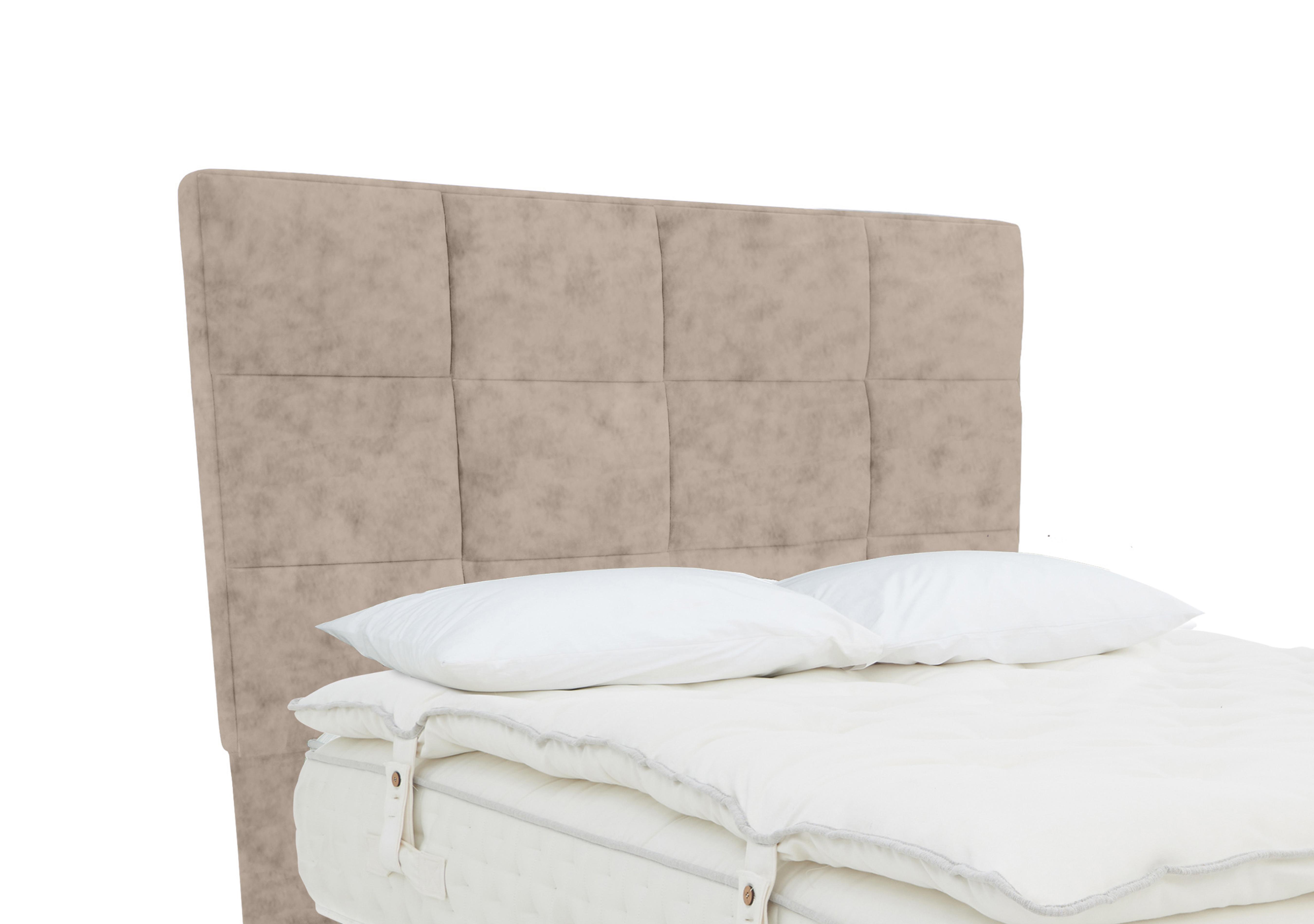 Chestnut Floor Standing Headboard in Opal Vellum on Furniture Village