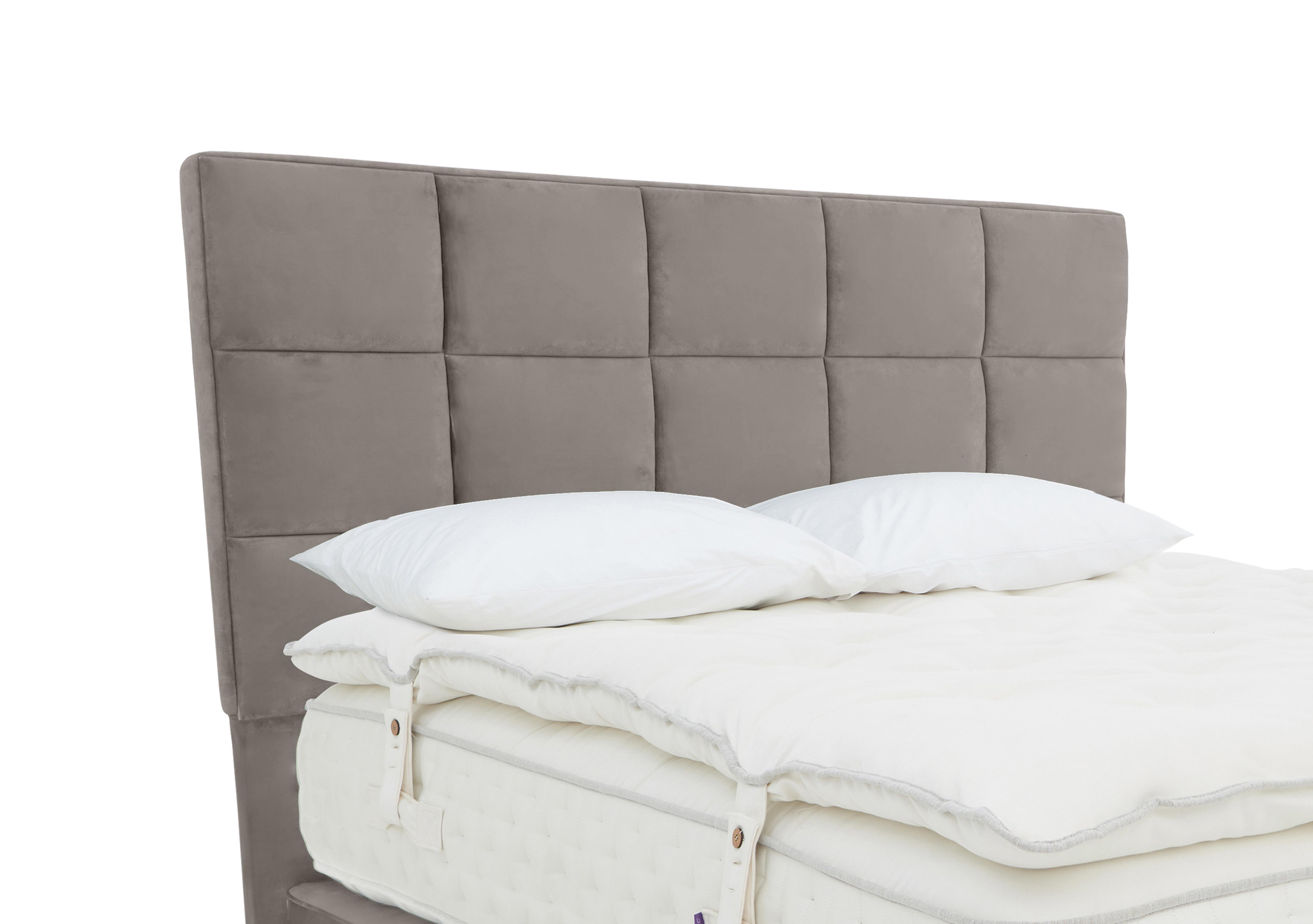 Chestnut Floor Standing Headboard in Seven Dolphin on Furniture Village