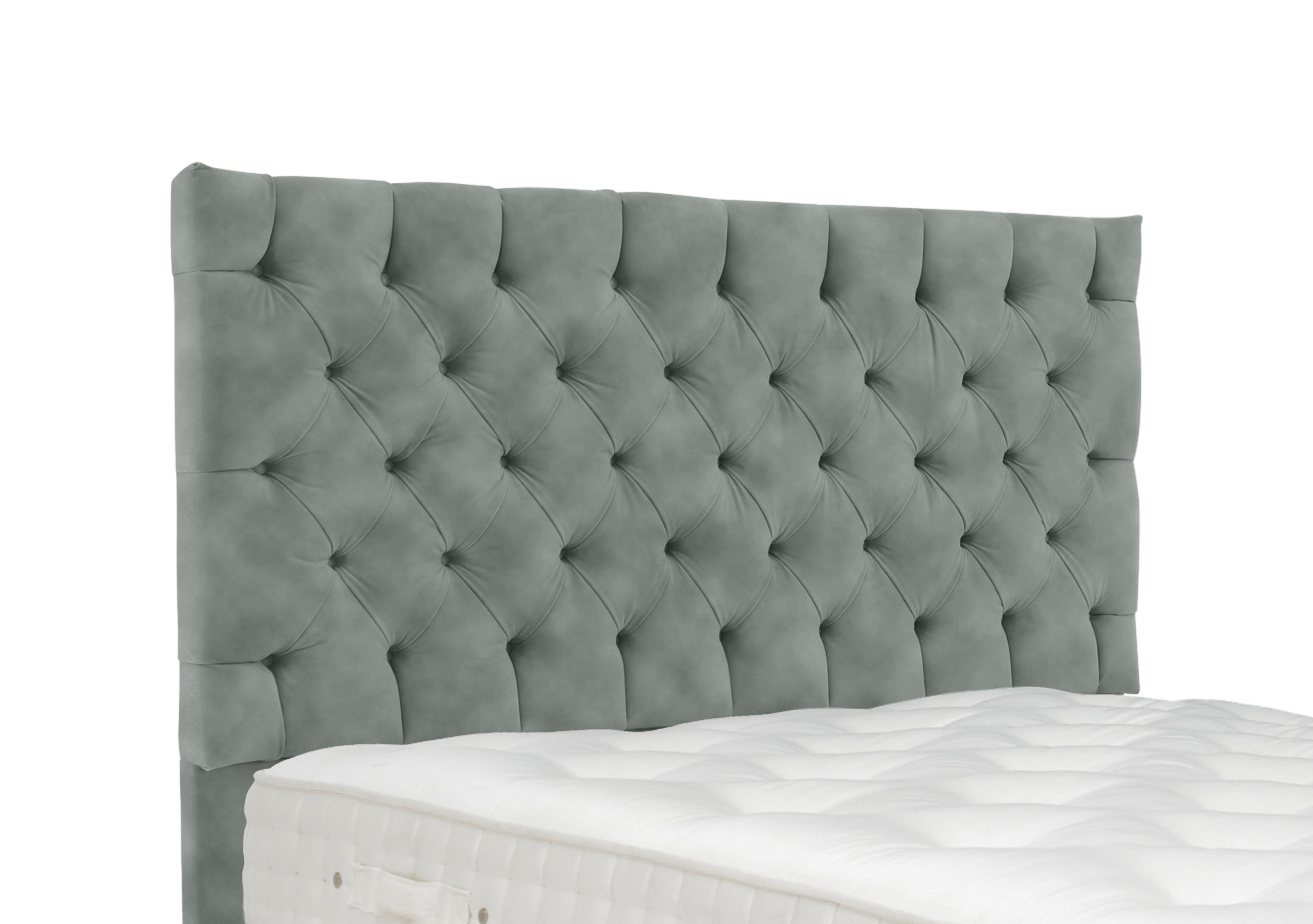 Linden Floor Standing Headboard in Lovely Slate on Furniture Village