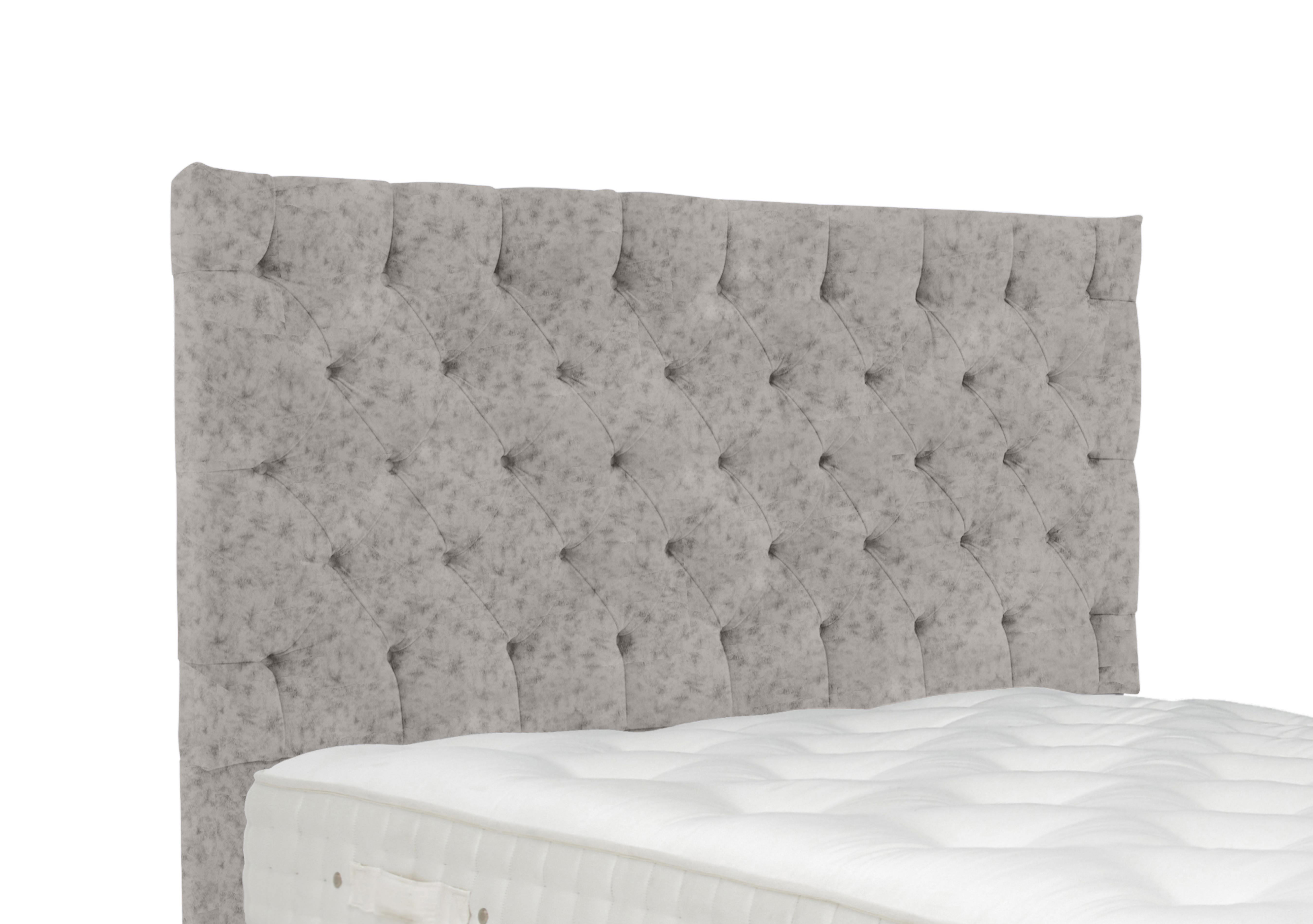 Linden Floor Standing Headboard in Opal Sterling on Furniture Village