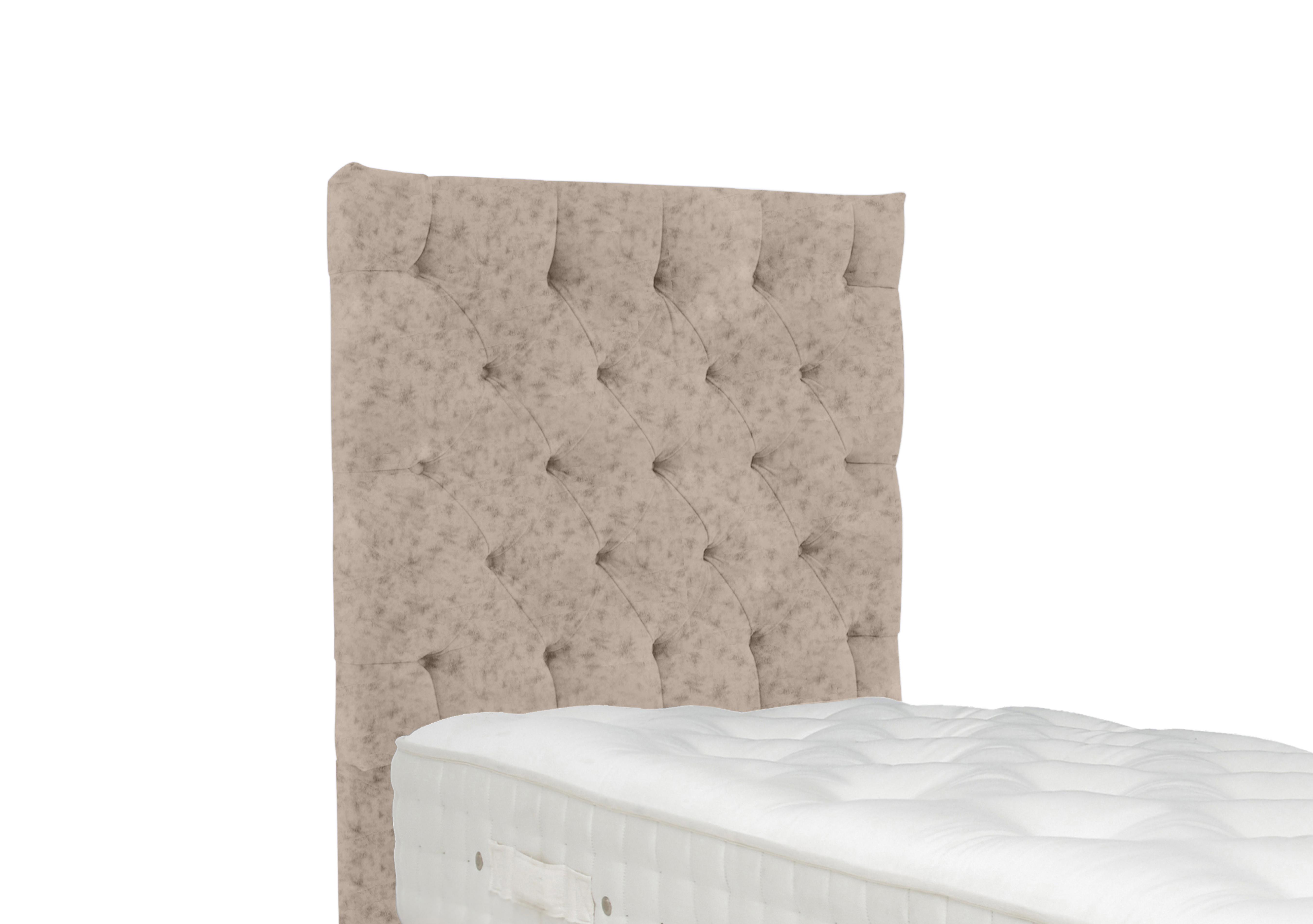 Linden Floor Standing Headboard in Opal Vellum on Furniture Village