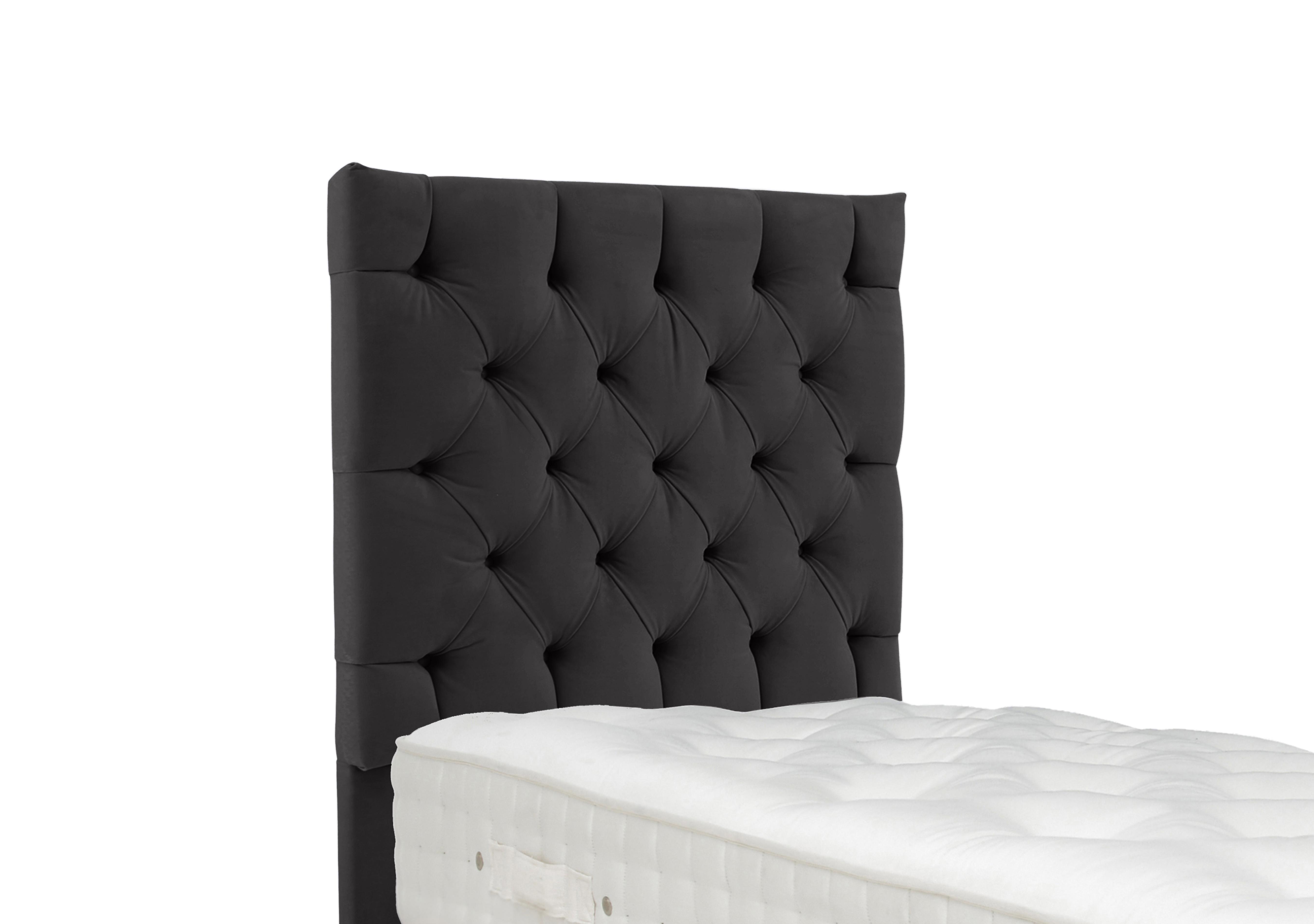 Linden Floor Standing Headboard in Seven Antracite on Furniture Village