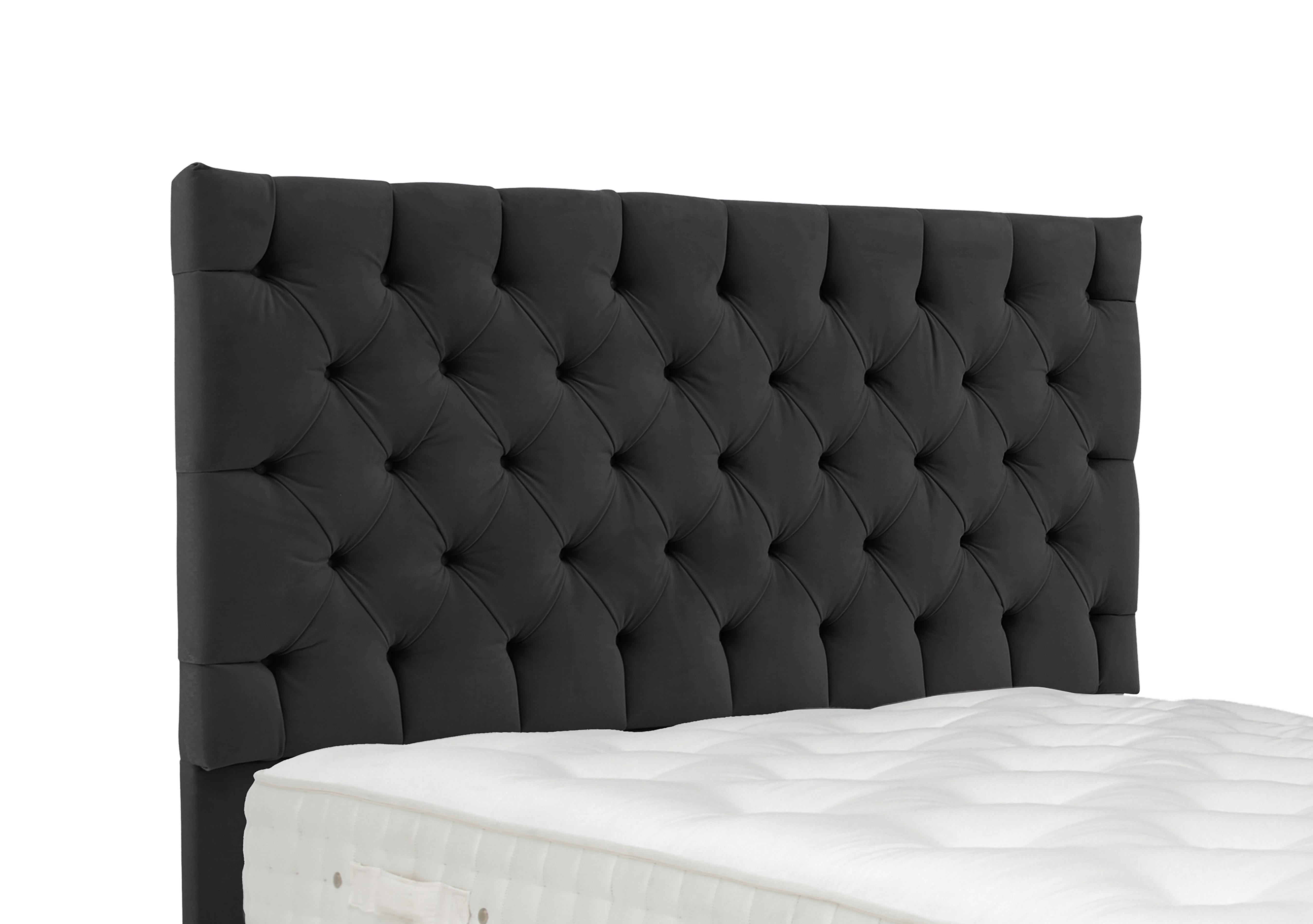 Linden Floor Standing Headboard in Seven Antracite on Furniture Village