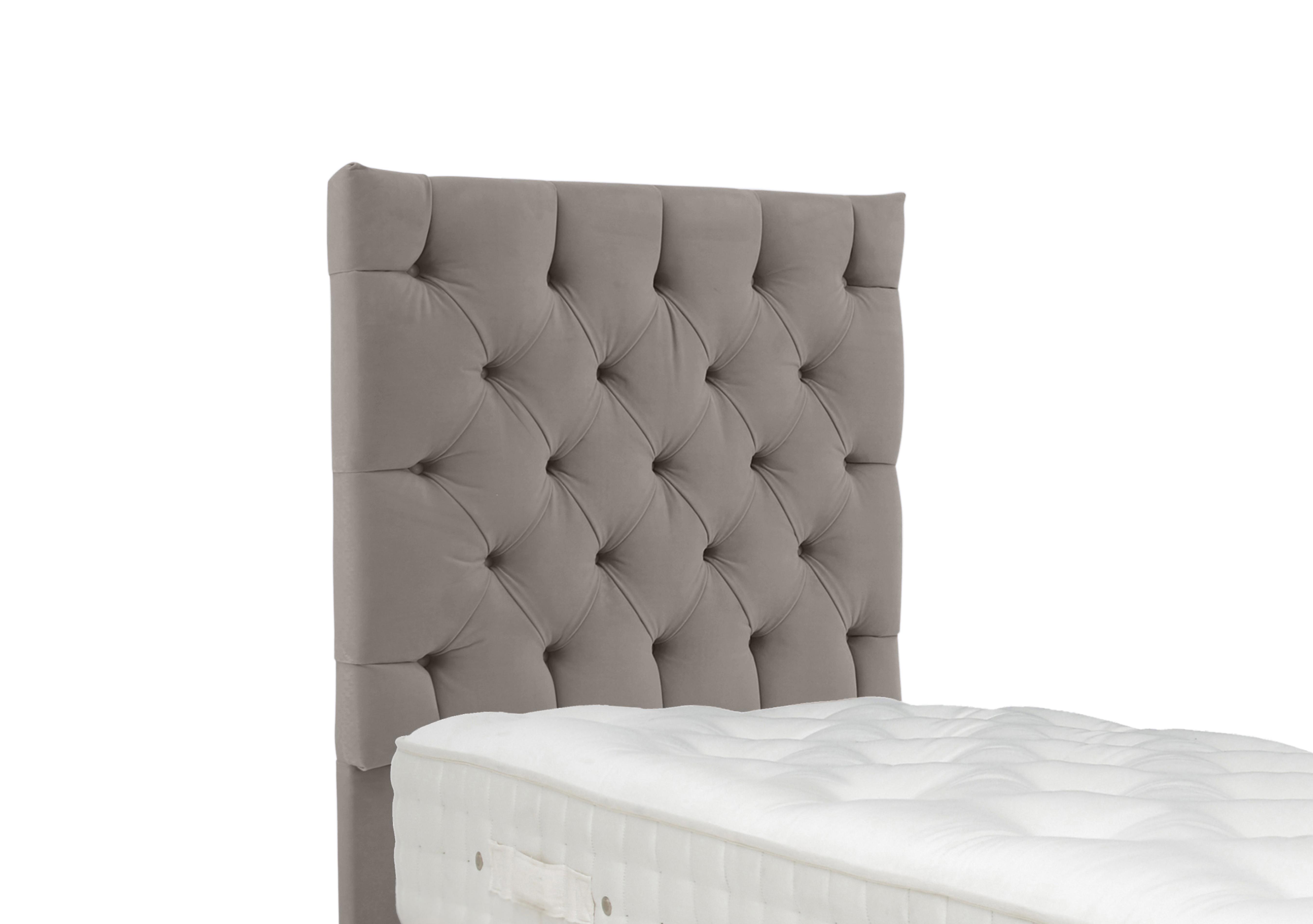 Linden Floor Standing Headboard in Seven Dolphin on Furniture Village