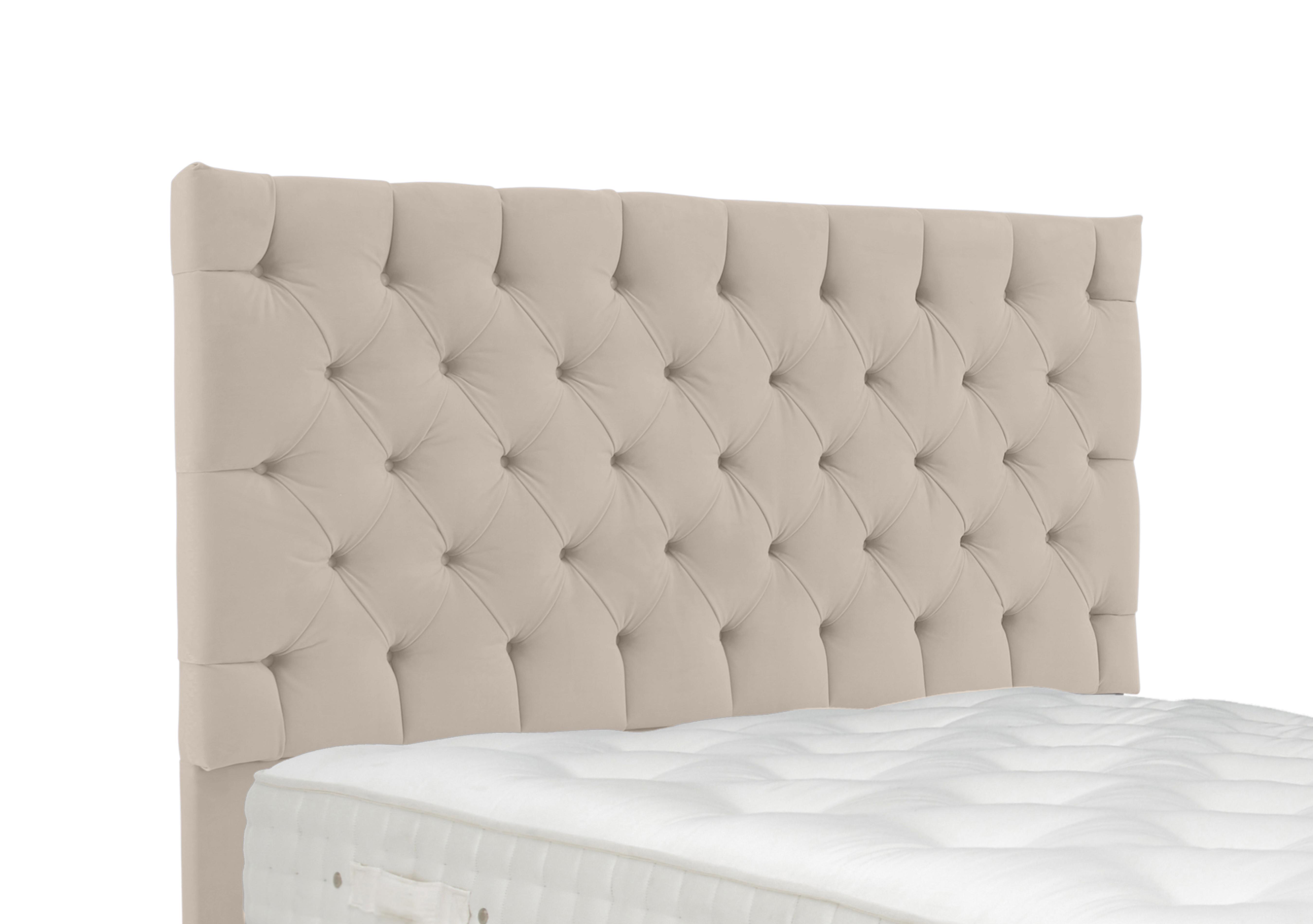 Linden Floor Standing Headboard in Seven Ivory on Furniture Village