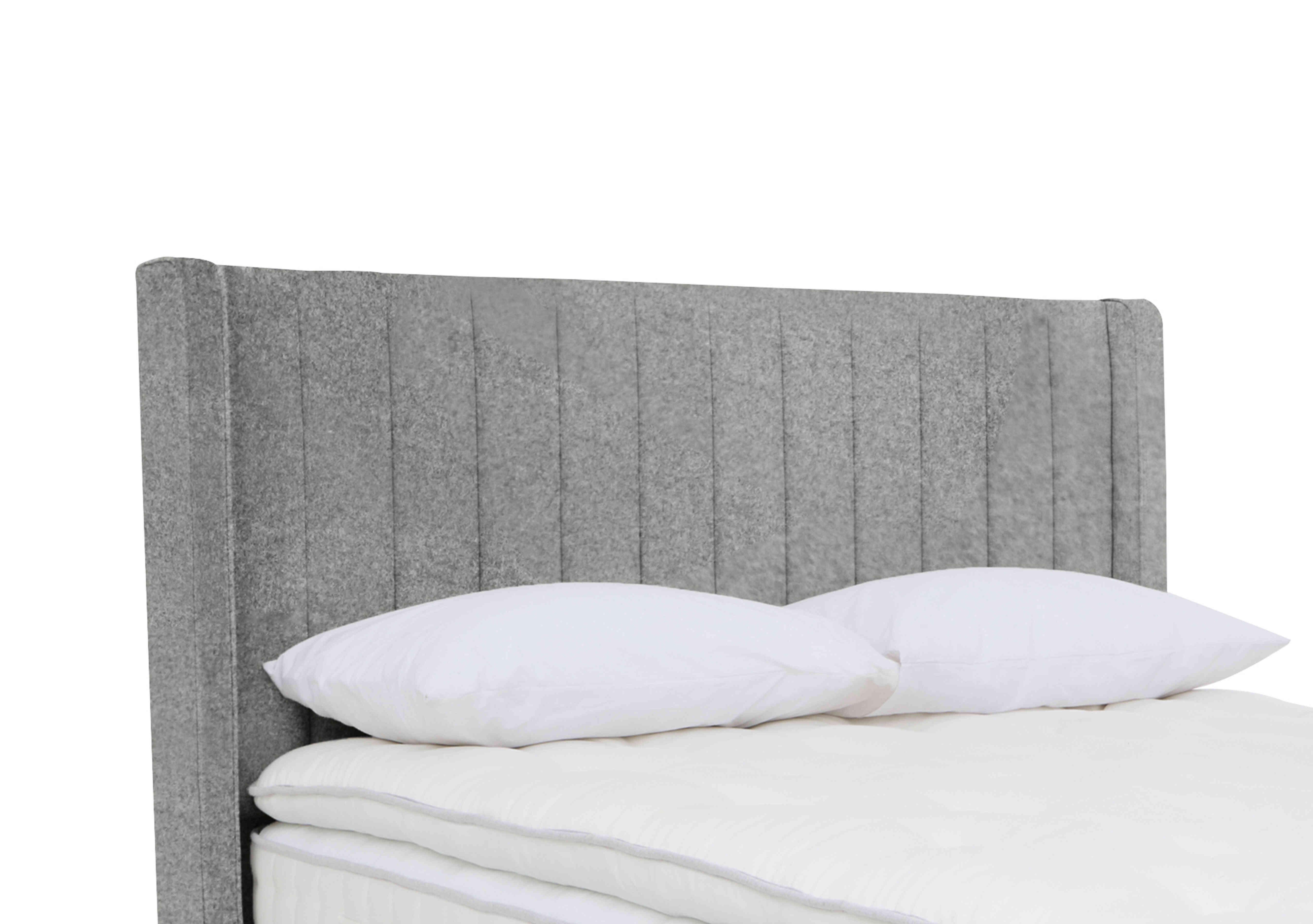 Willow Floor Standing Winged Headboard in Mole Mercury on Furniture Village