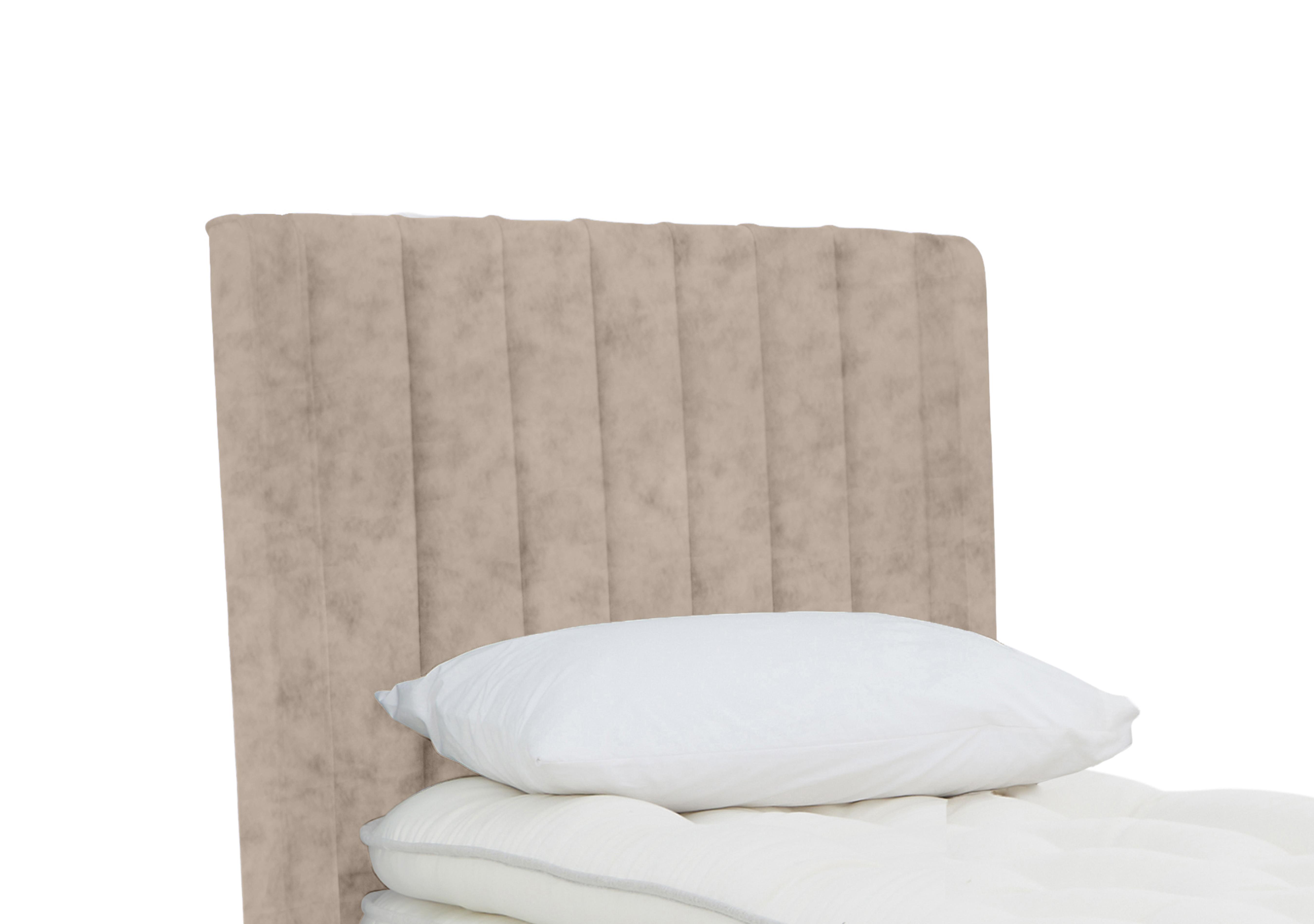 Willow Floor Standing Winged Headboard in Opal Vellum on Furniture Village