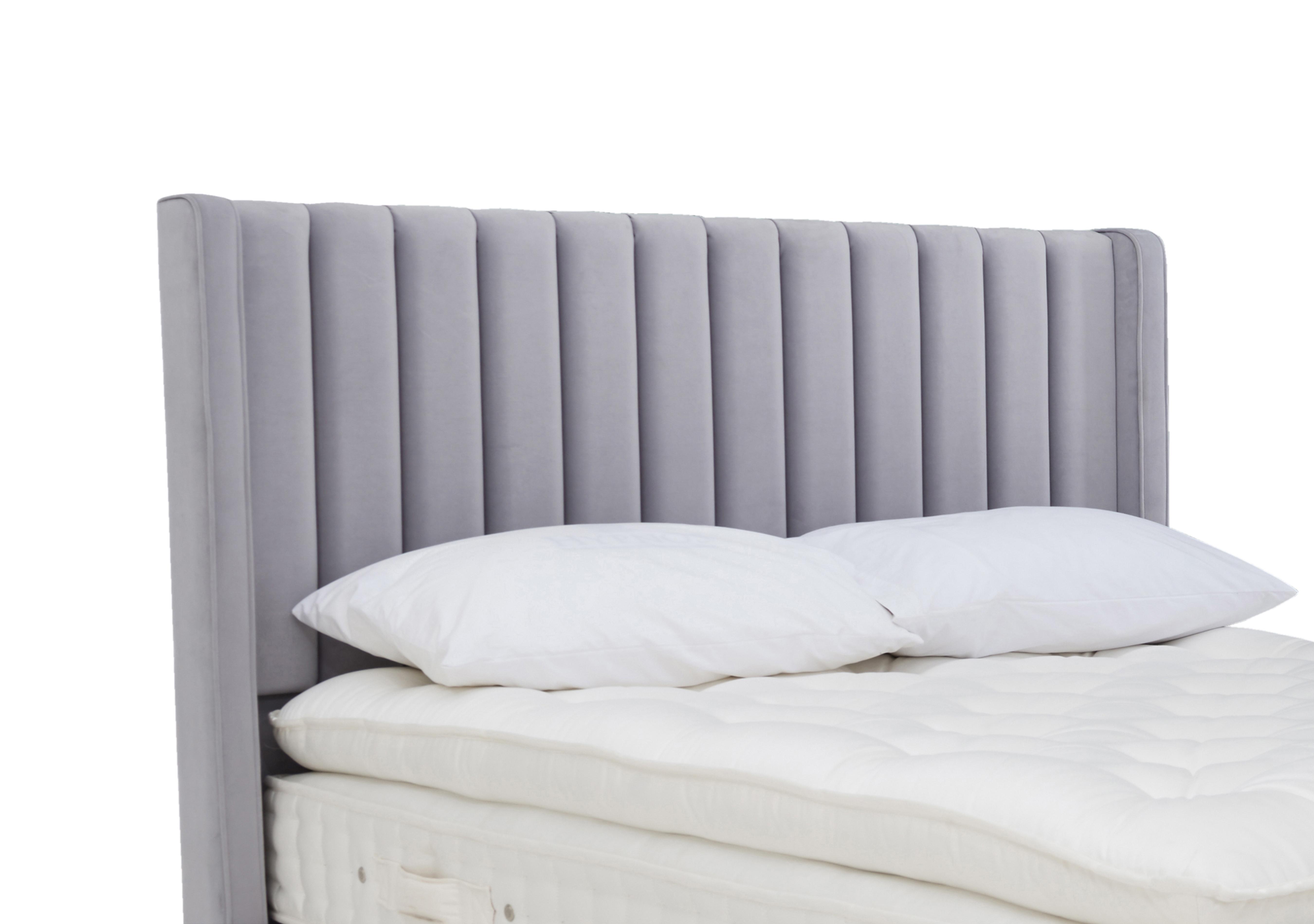 Willow Floor Standing Winged Headboard in Seven Lilac on Furniture Village