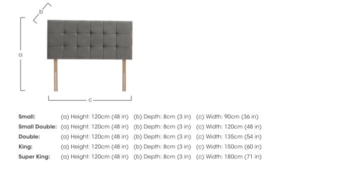 Hythe Strutted Headboard in  on Furniture Village