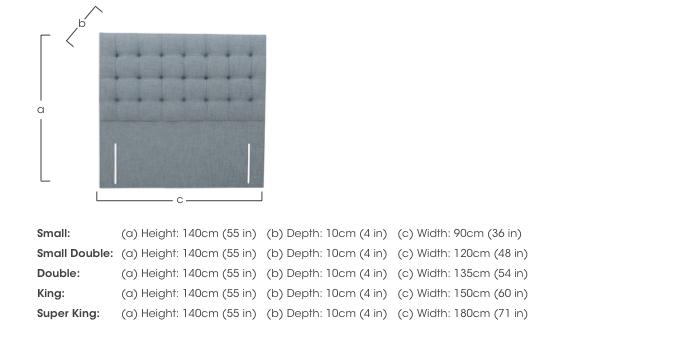 Stroud Floor Standing Headboard in  on Furniture Village