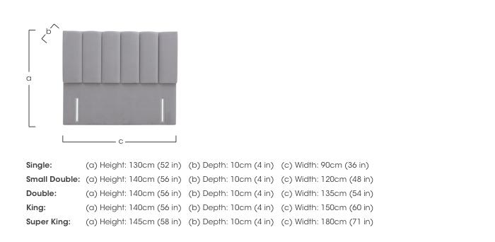Cedar Floor Standing Headboard in  on Furniture Village