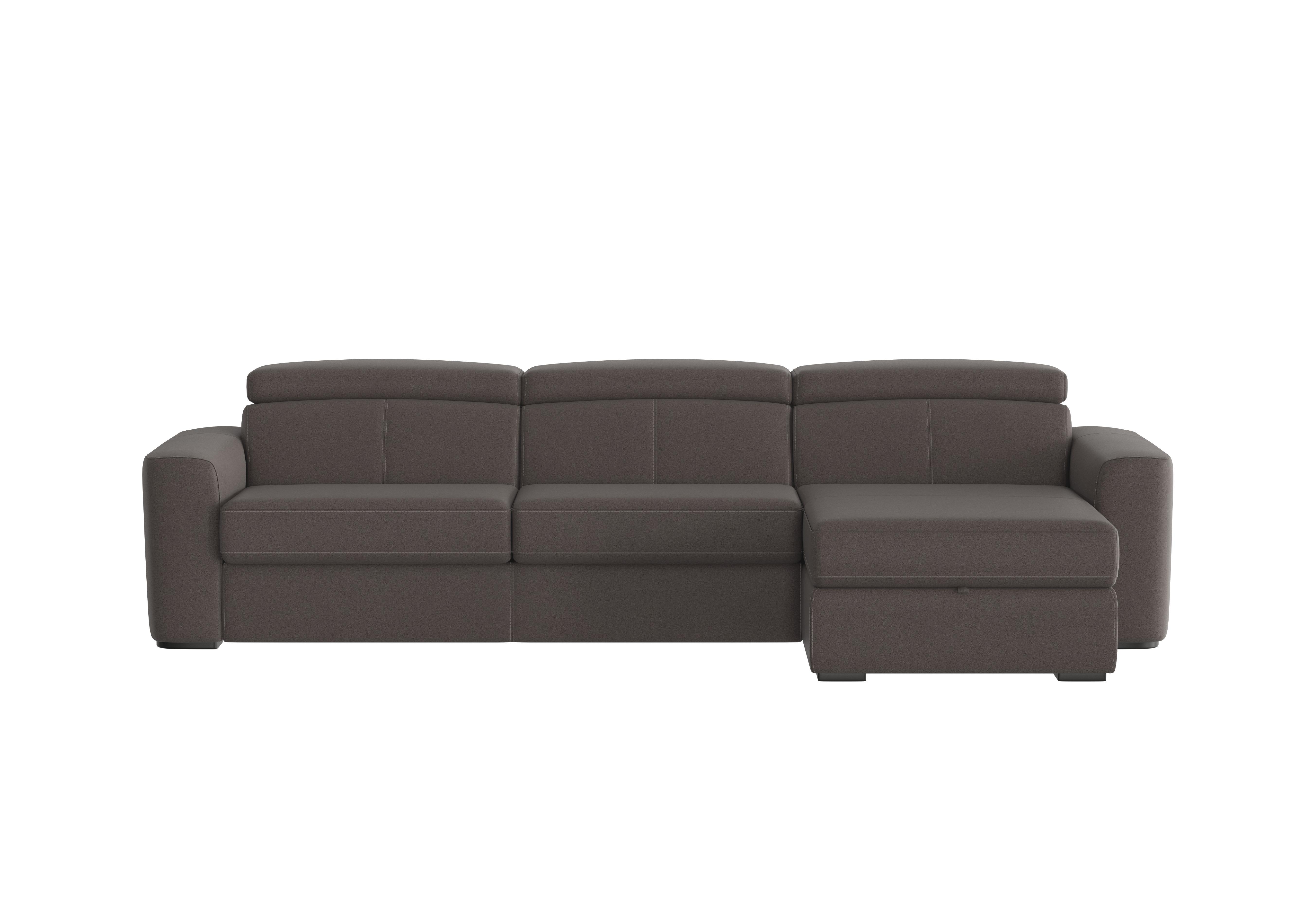 Infinity Fabric Corner Chaise Sofa Bed with Storage in Bfa-Blj-R16 Grey on Furniture Village