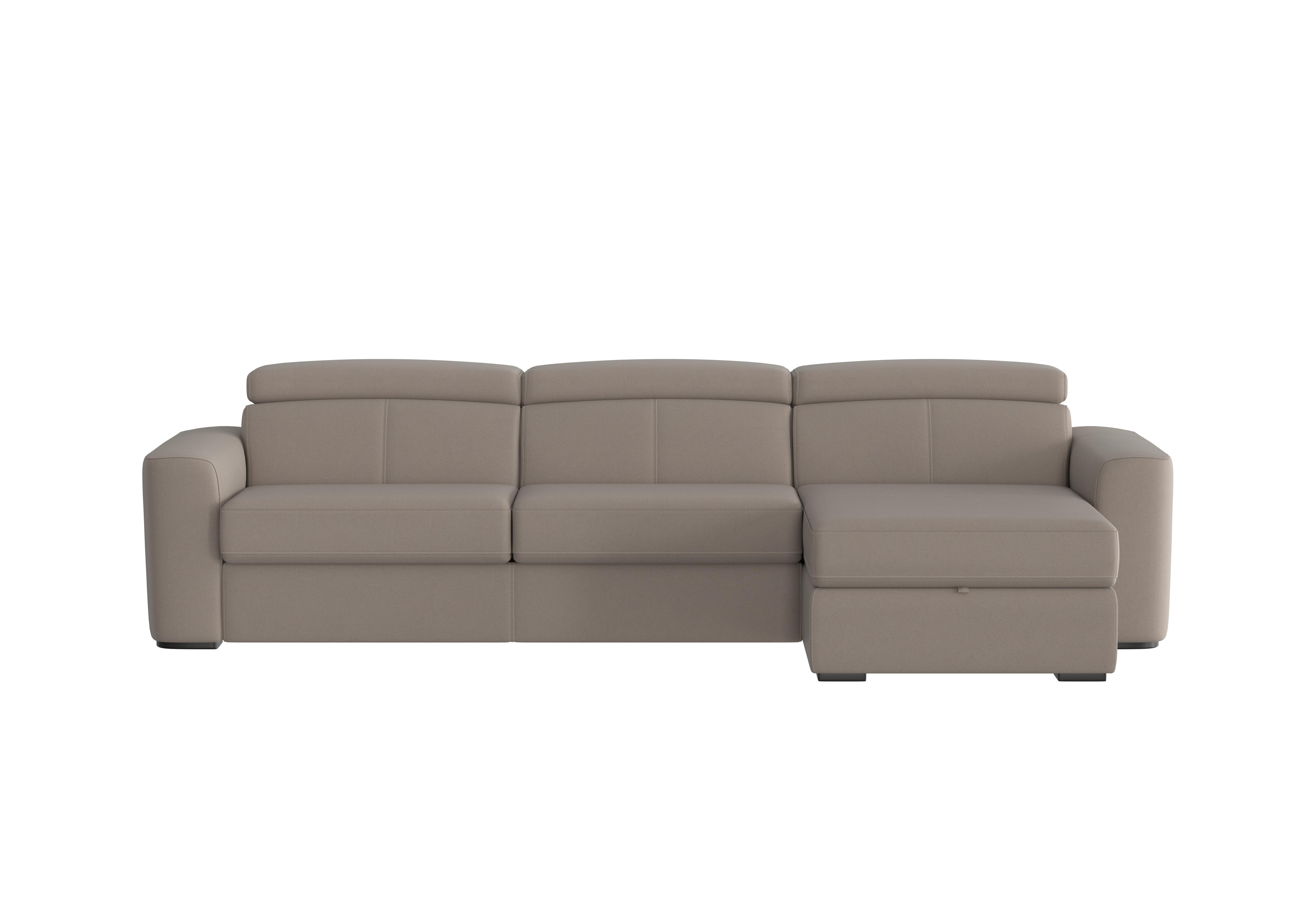 Infinity Fabric Corner Chaise Sofa Bed with Storage in Bfa-Blj-R946 Silver on Furniture Village