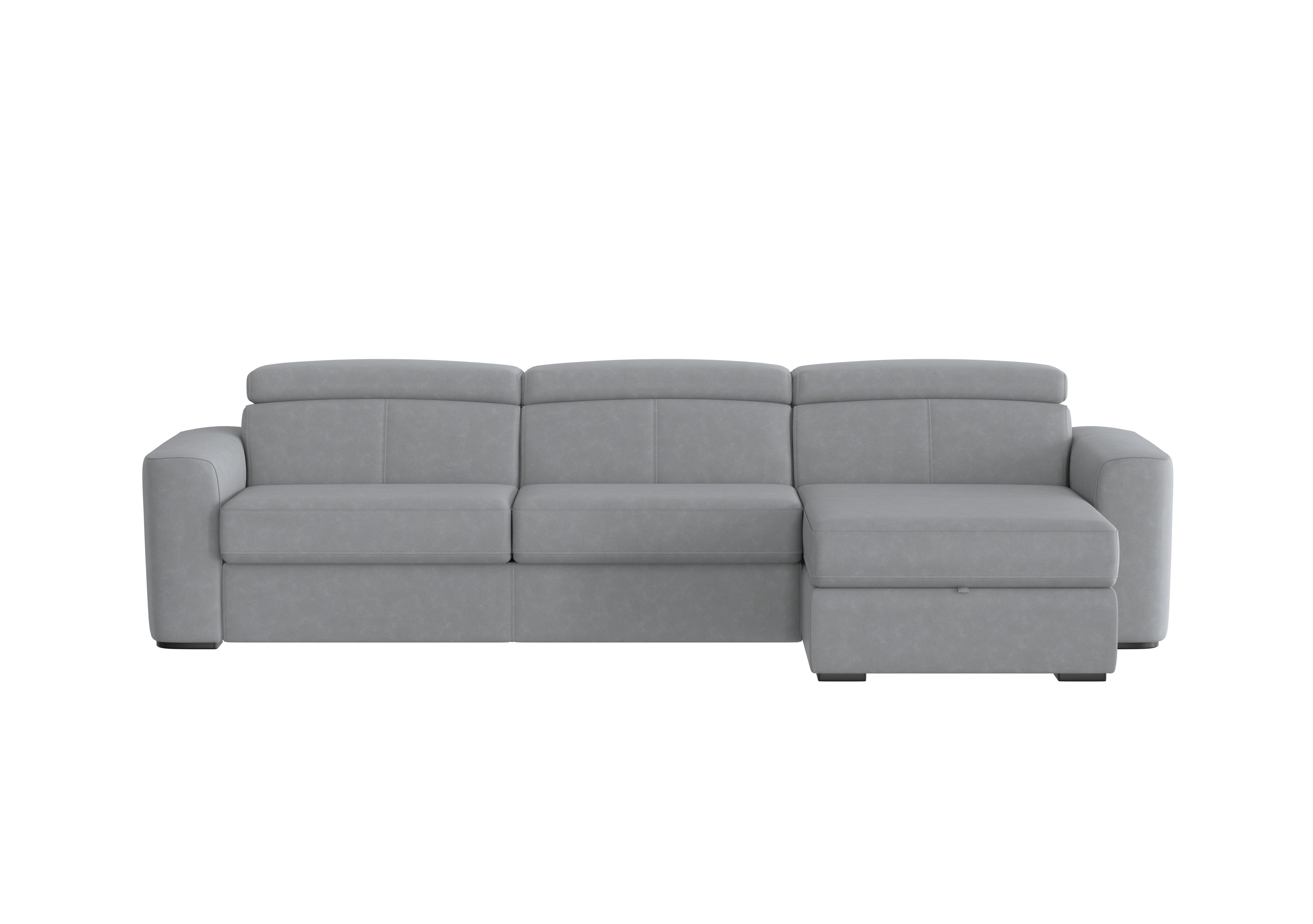 Infinity Fabric Corner Chaise Sofa Bed with Storage in Bfa-Ori-R07 Bluish Grey on Furniture Village