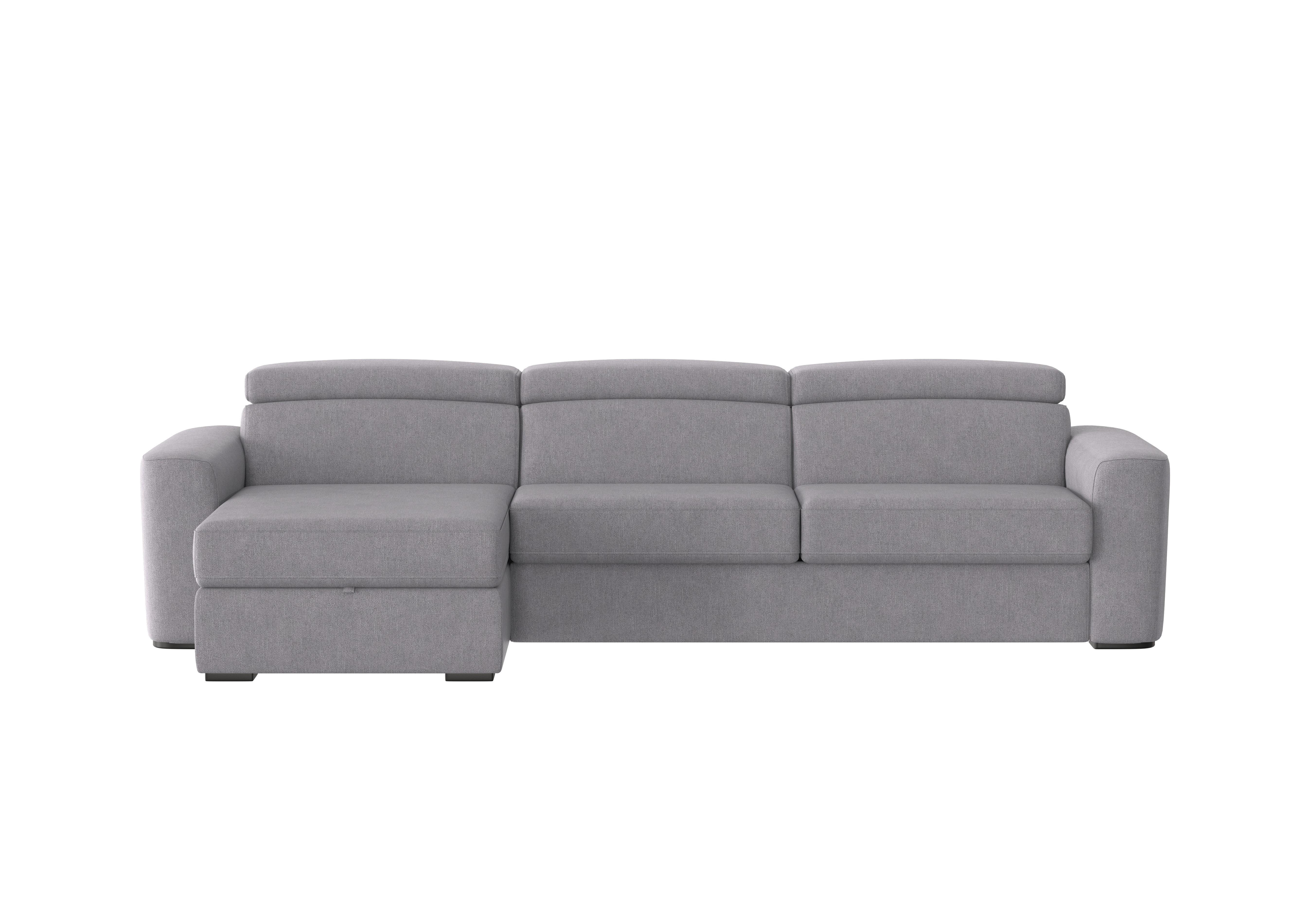 Infinity Fabric Corner Chaise Sofa Bed with Storage in Fab-Meo-R27 Pewter on Furniture Village