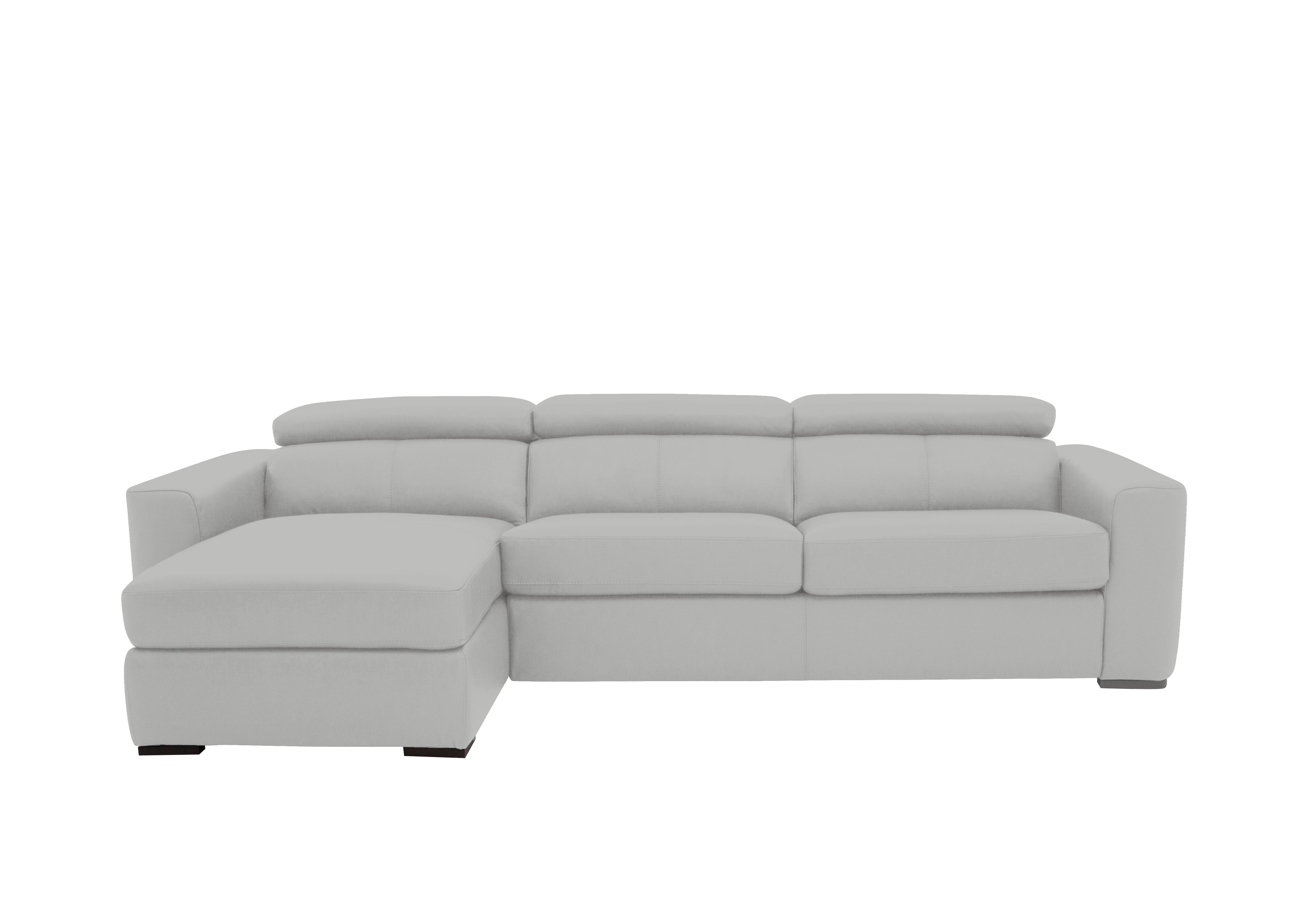 Infinity Leather Corner Chaise Sofabed with Storage in Nc-251e Grey on Furniture Village