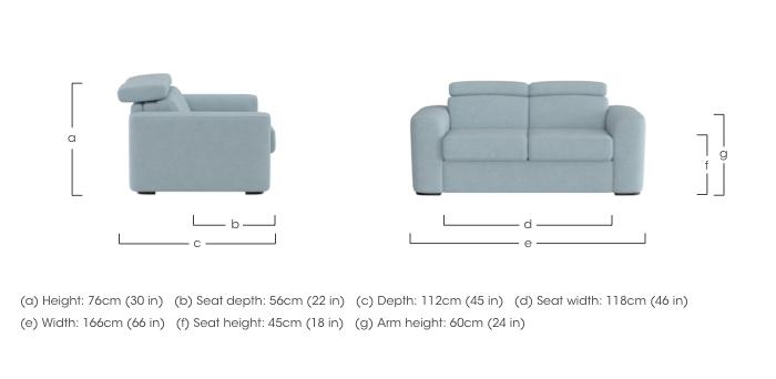Infinity 2 Seater Fabric Sofa in  on Furniture Village