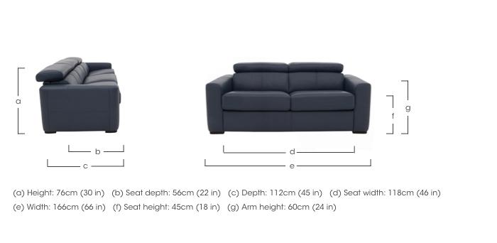 Infinity 2 Seater Leather Sofa in  on Furniture Village