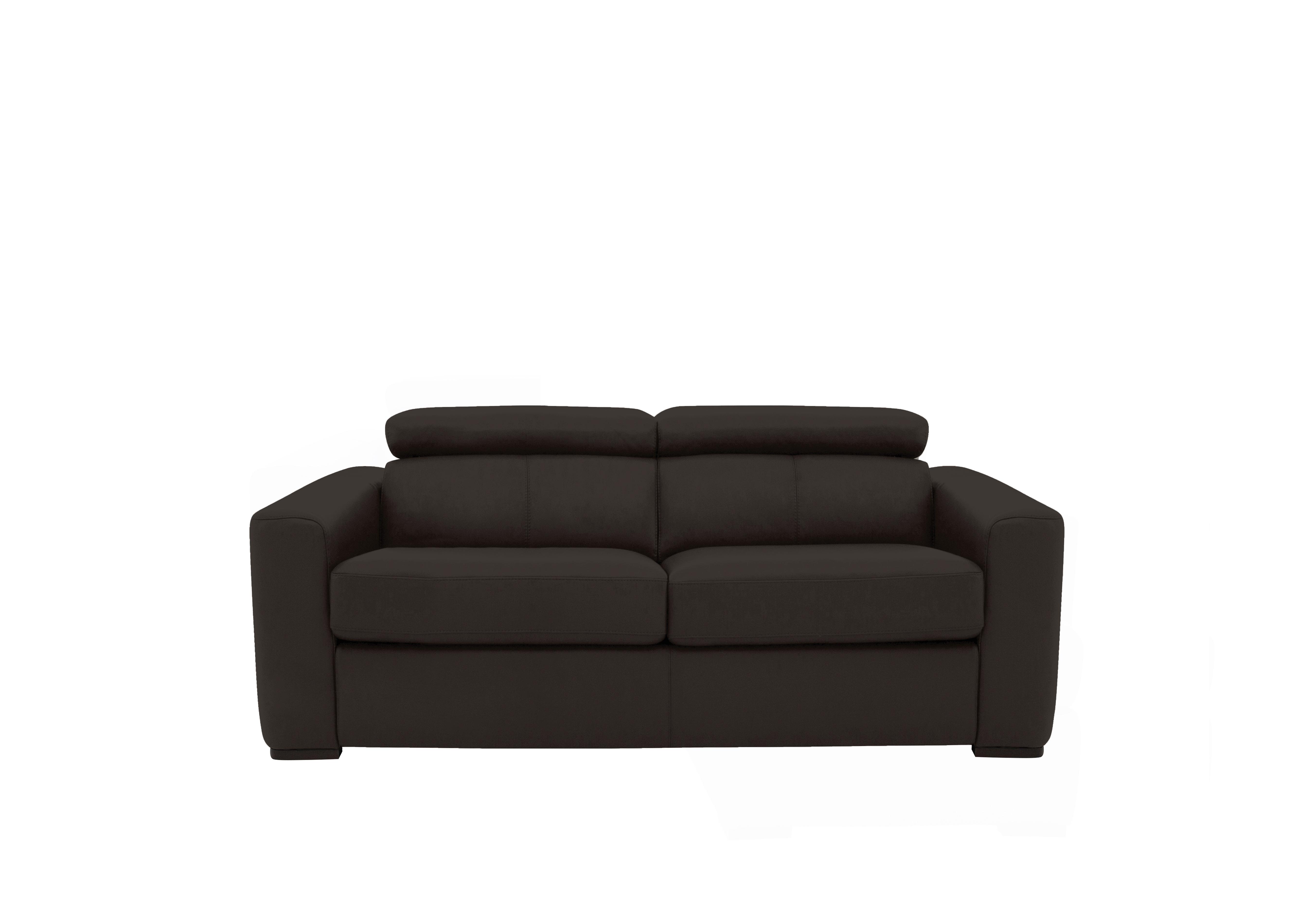 Infinity 2 Seater Leather Sofa in Bv-1748 Dark Chocolate on Furniture Village