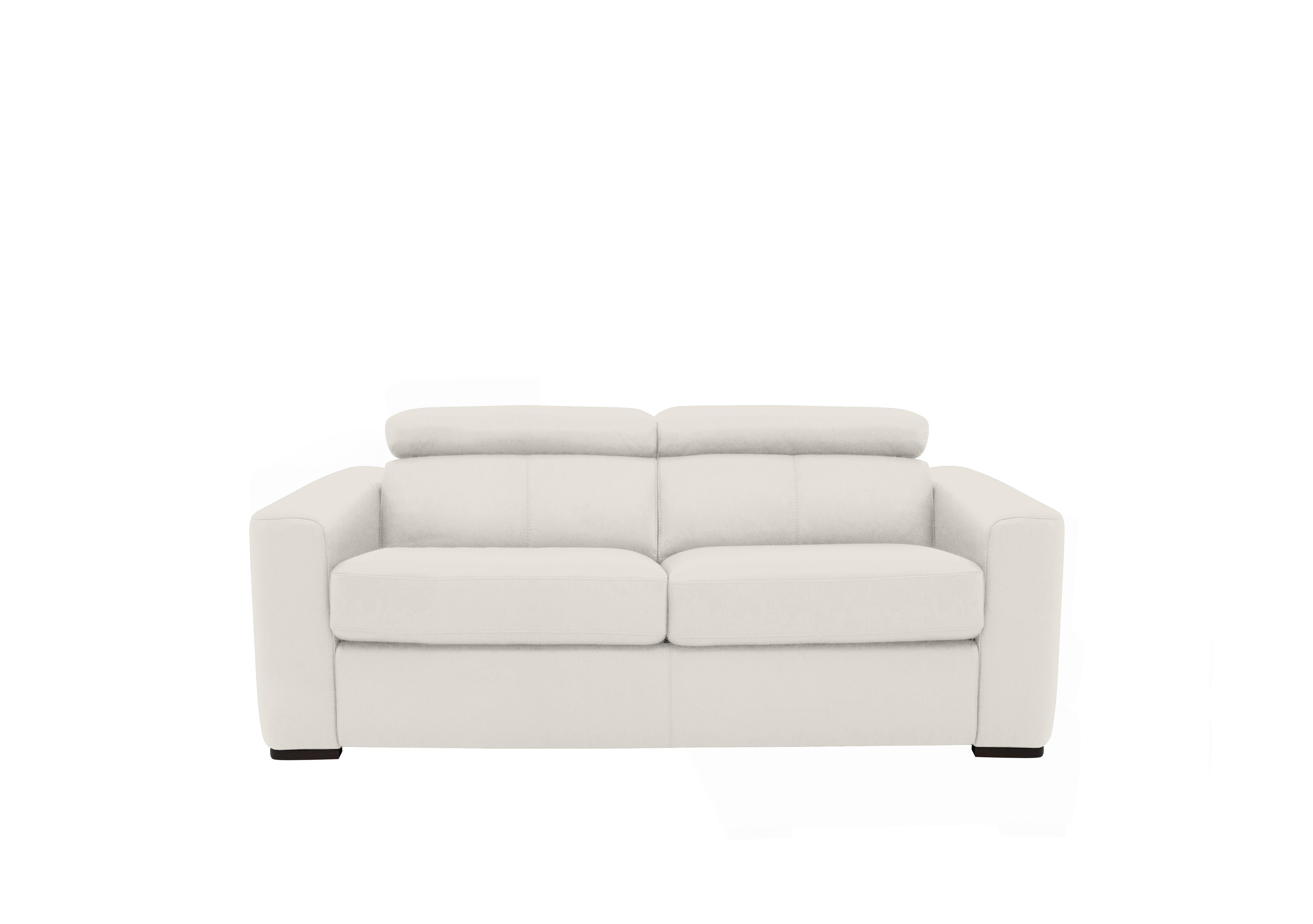 Infinity 2 Seater Leather Sofa in Bv-744d Star White on Furniture Village
