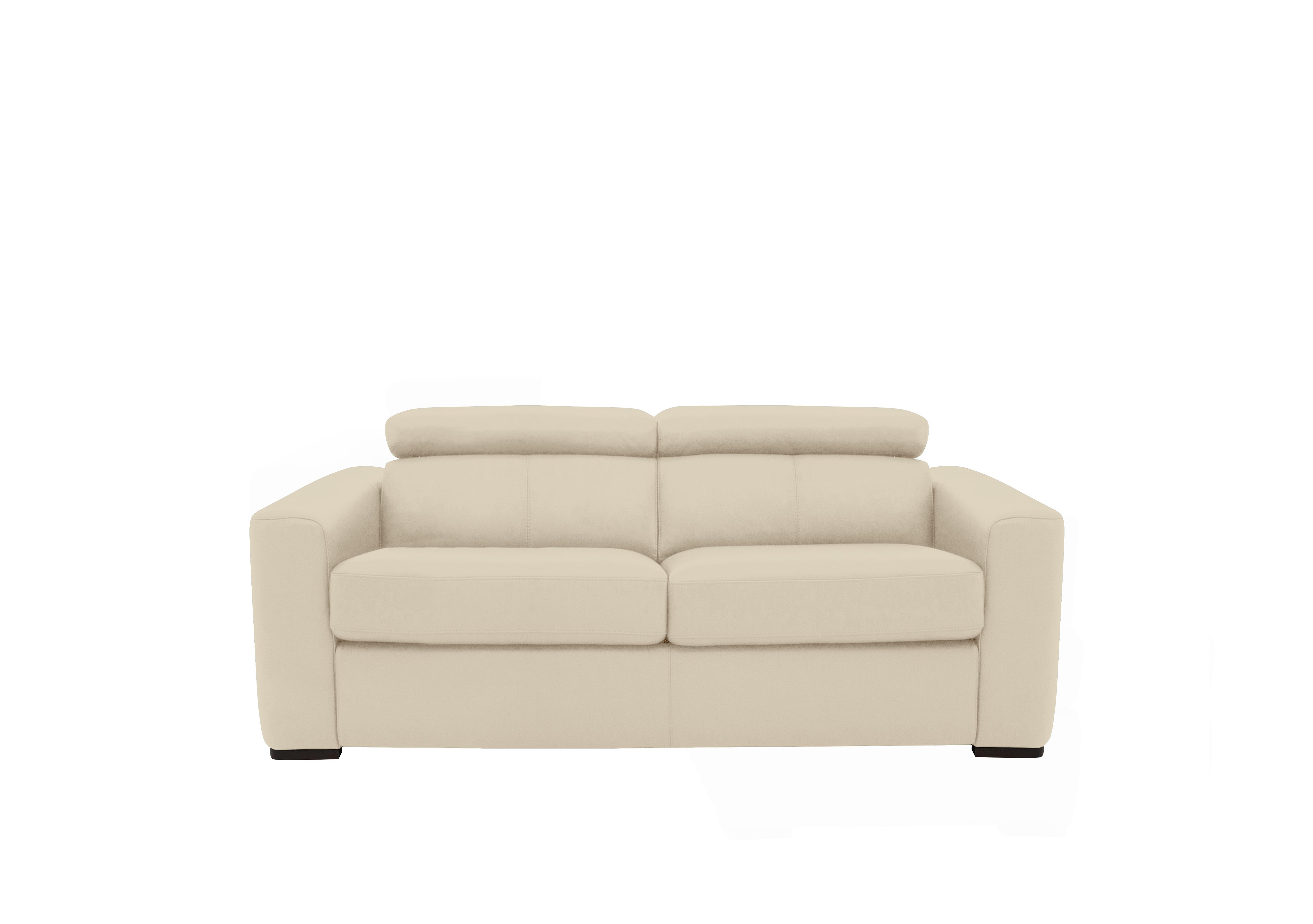 Infinity 2 Seater Leather Sofa in Bv-862c Bisque on Furniture Village