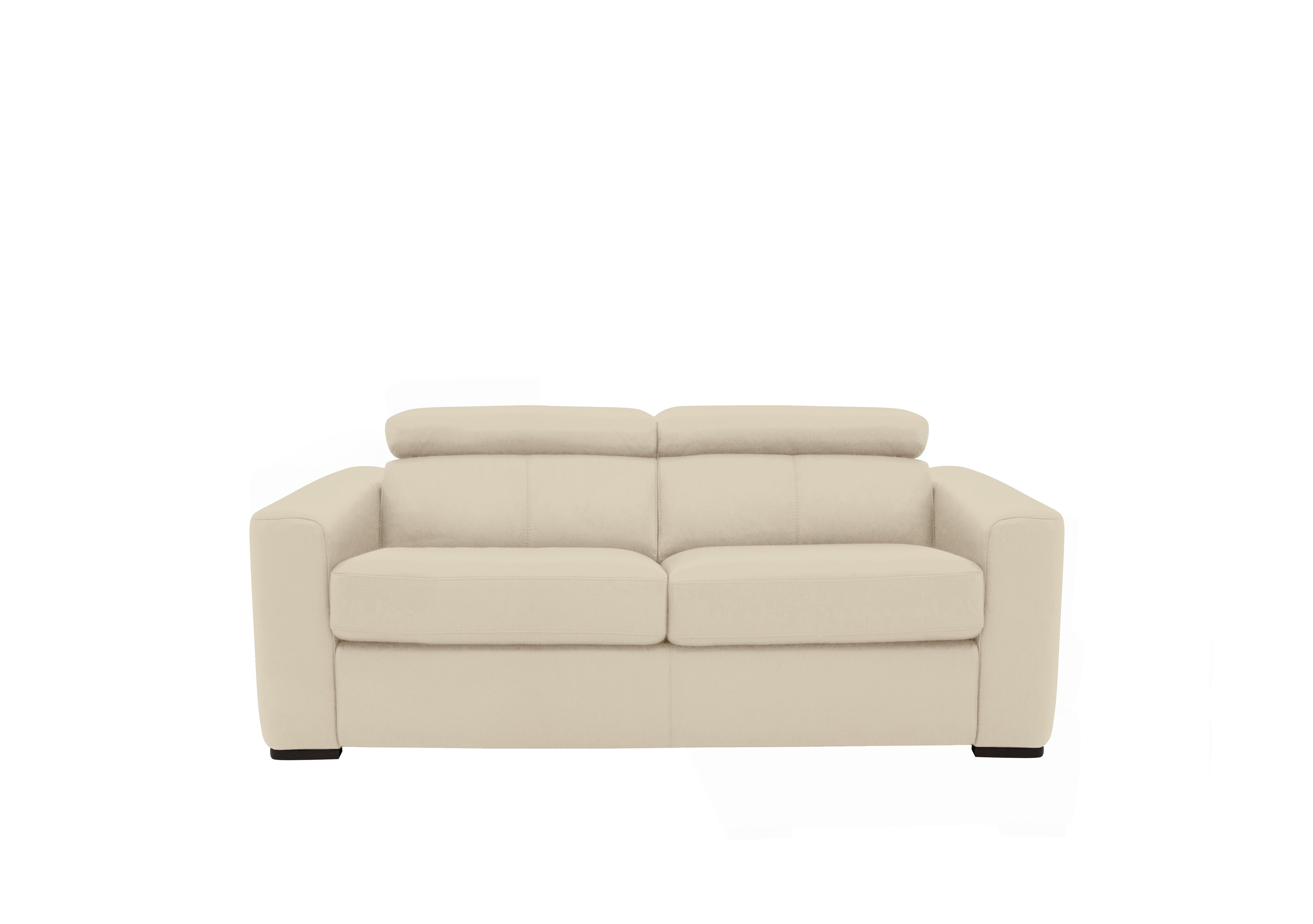 Infinity 2 Seater Leather Sofa in Bv-862c Bisque on Furniture Village