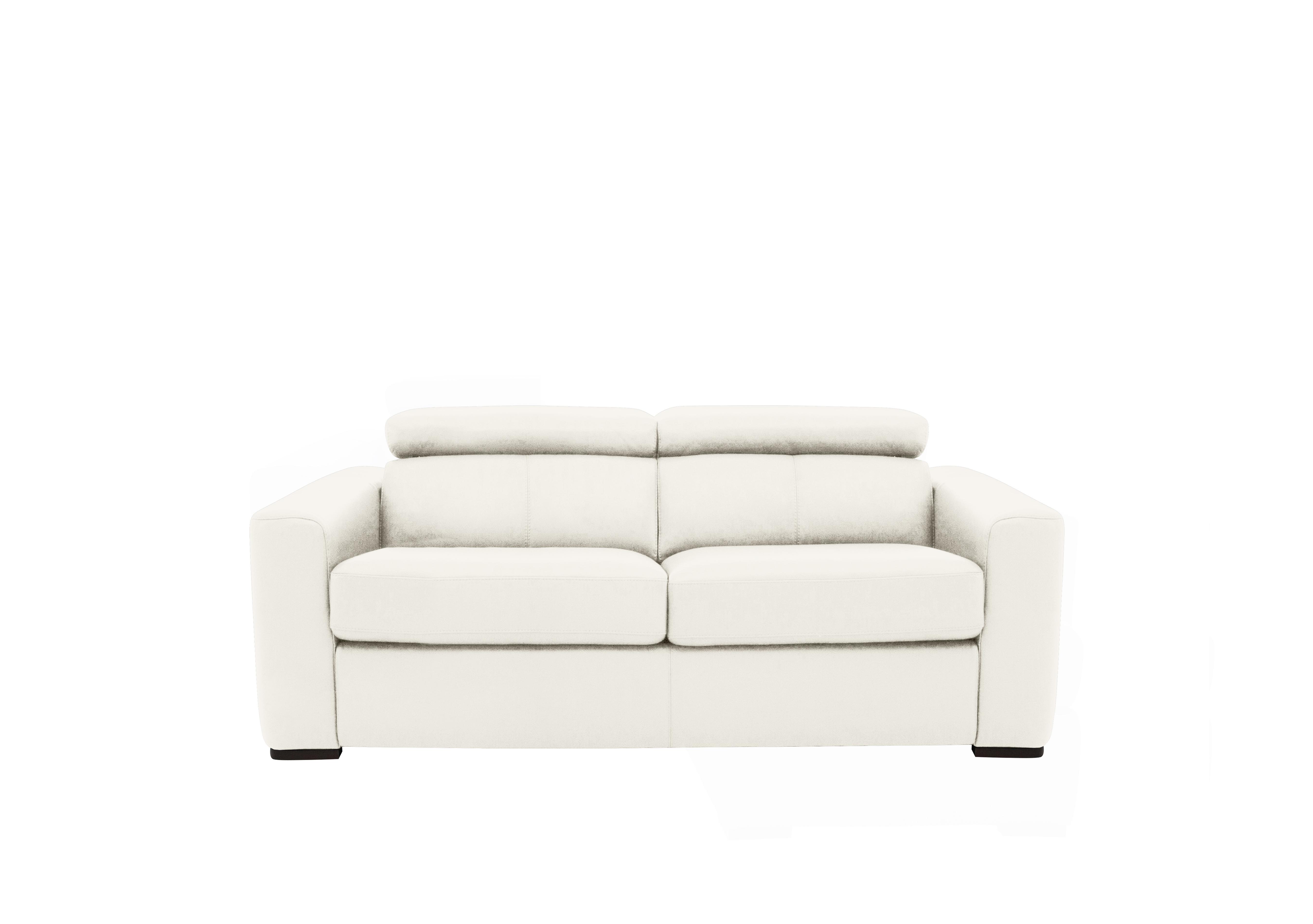 Infinity 2 Seater Leather Sofa in Nc-744d Star White on Furniture Village