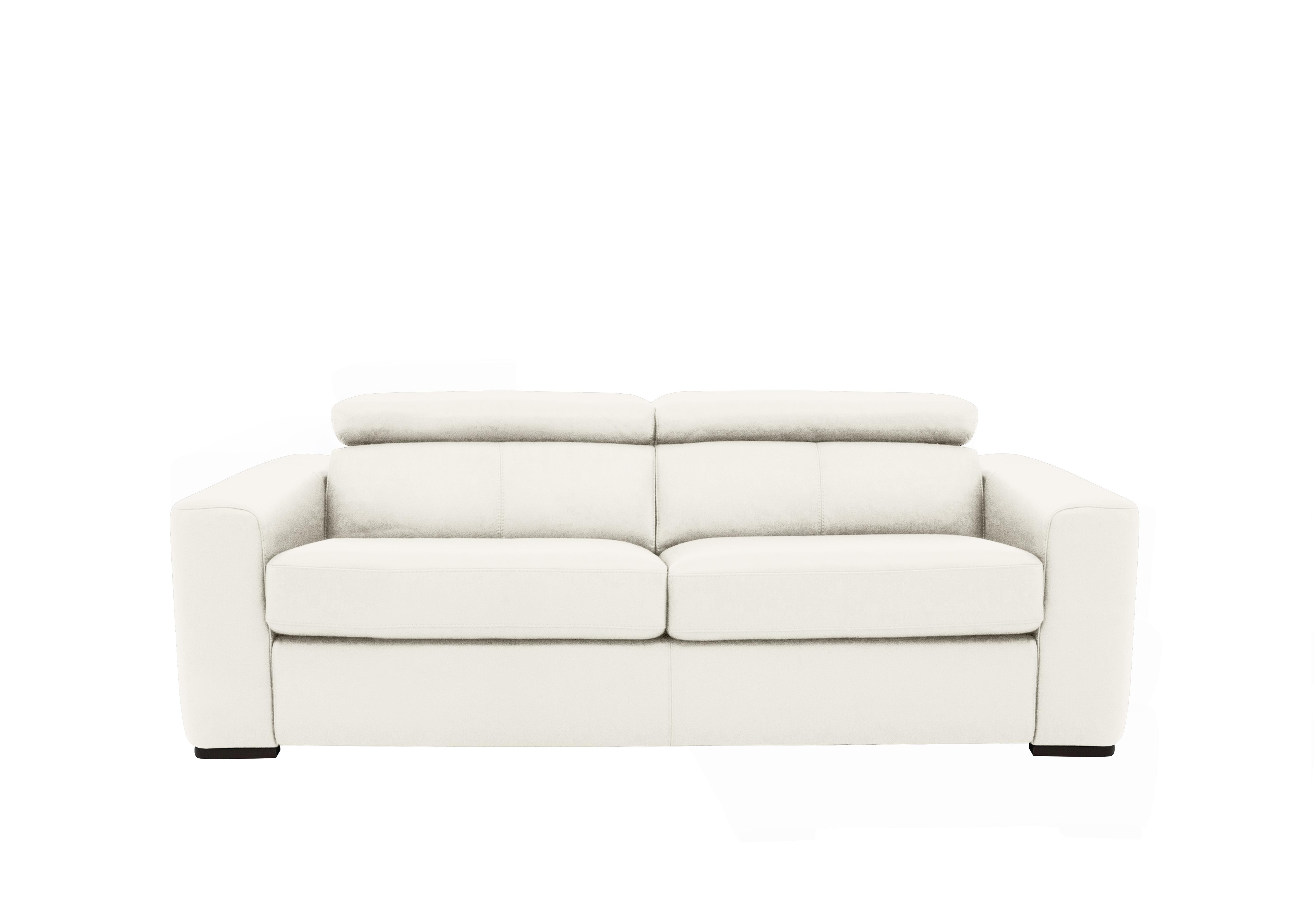 Infinity 3 Seater Leather Sofa Bed in Nc-744d Star White on Furniture Village