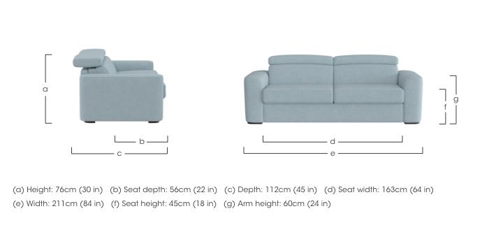 Infinity 3 Seater Fabric Sofa in  on Furniture Village