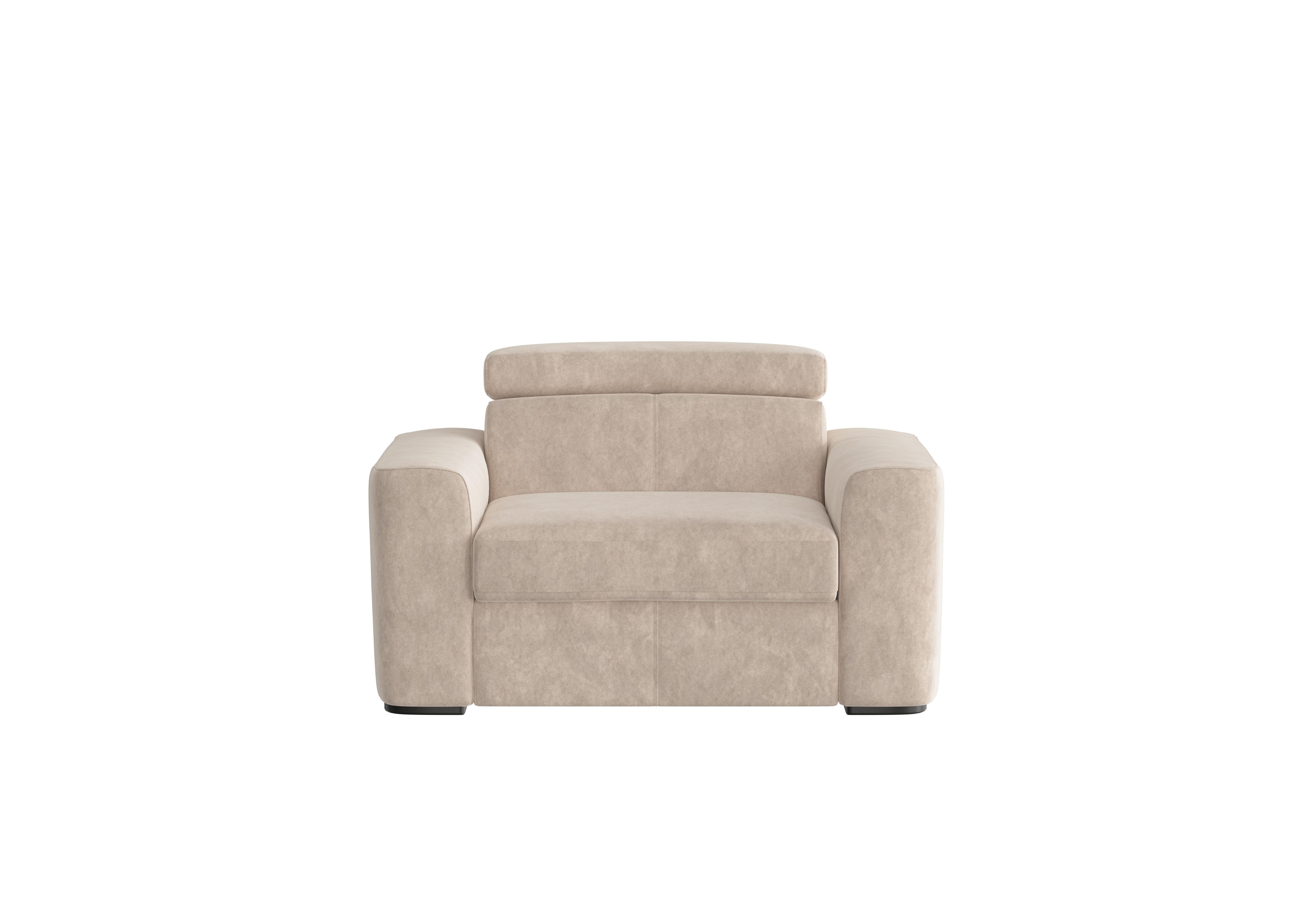 Infinity Fabric Chair Sofa Bed in Bfa-Bnn-R26 Fv2 Cream on Furniture Village