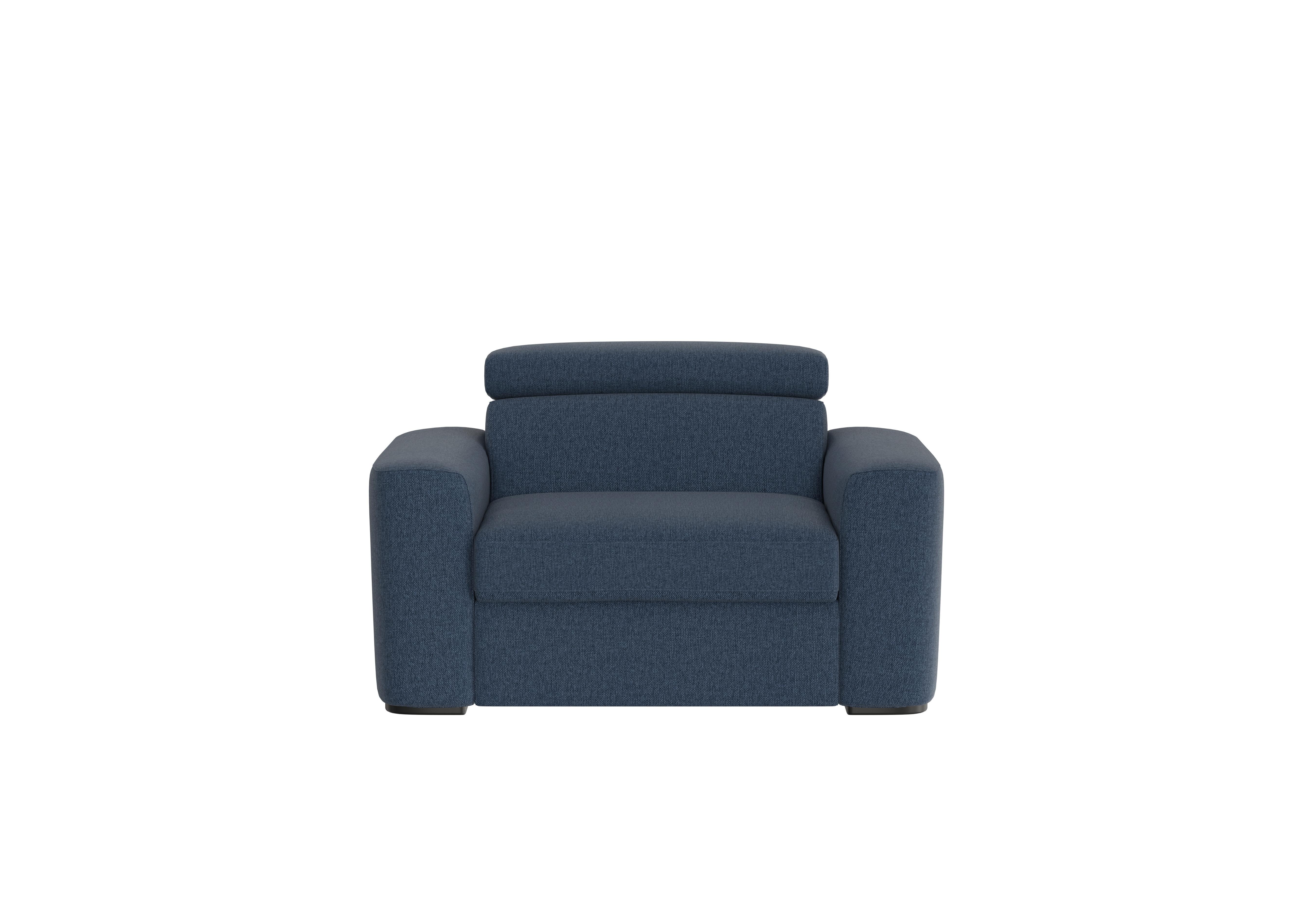 Infinity Fabric Chair Sofa Bed in Fab-Blt-R38 Blue on Furniture Village
