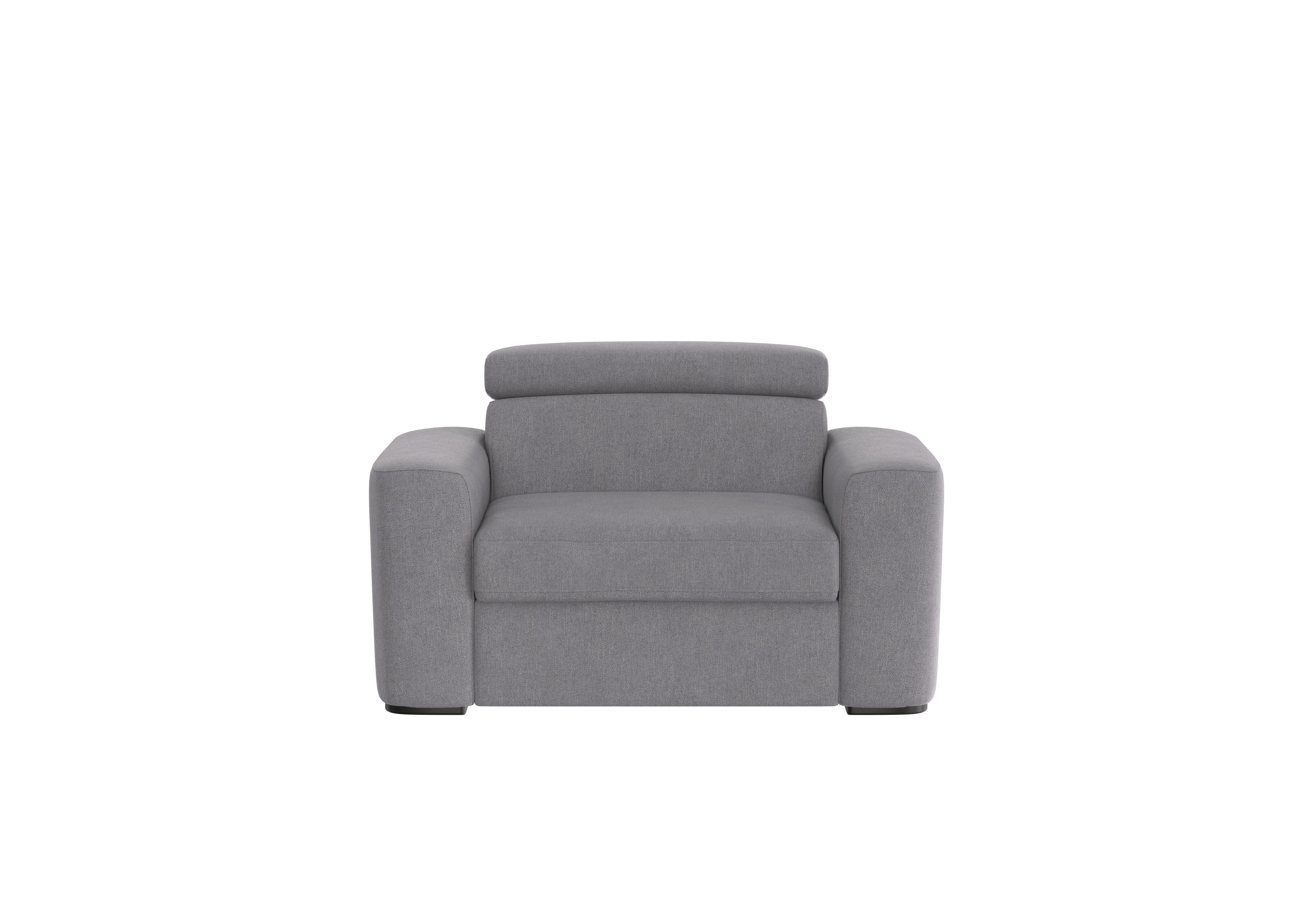 Infinity Fabric Chair Sofa Bed in Fab-Meo-R27 Pewter on Furniture Village