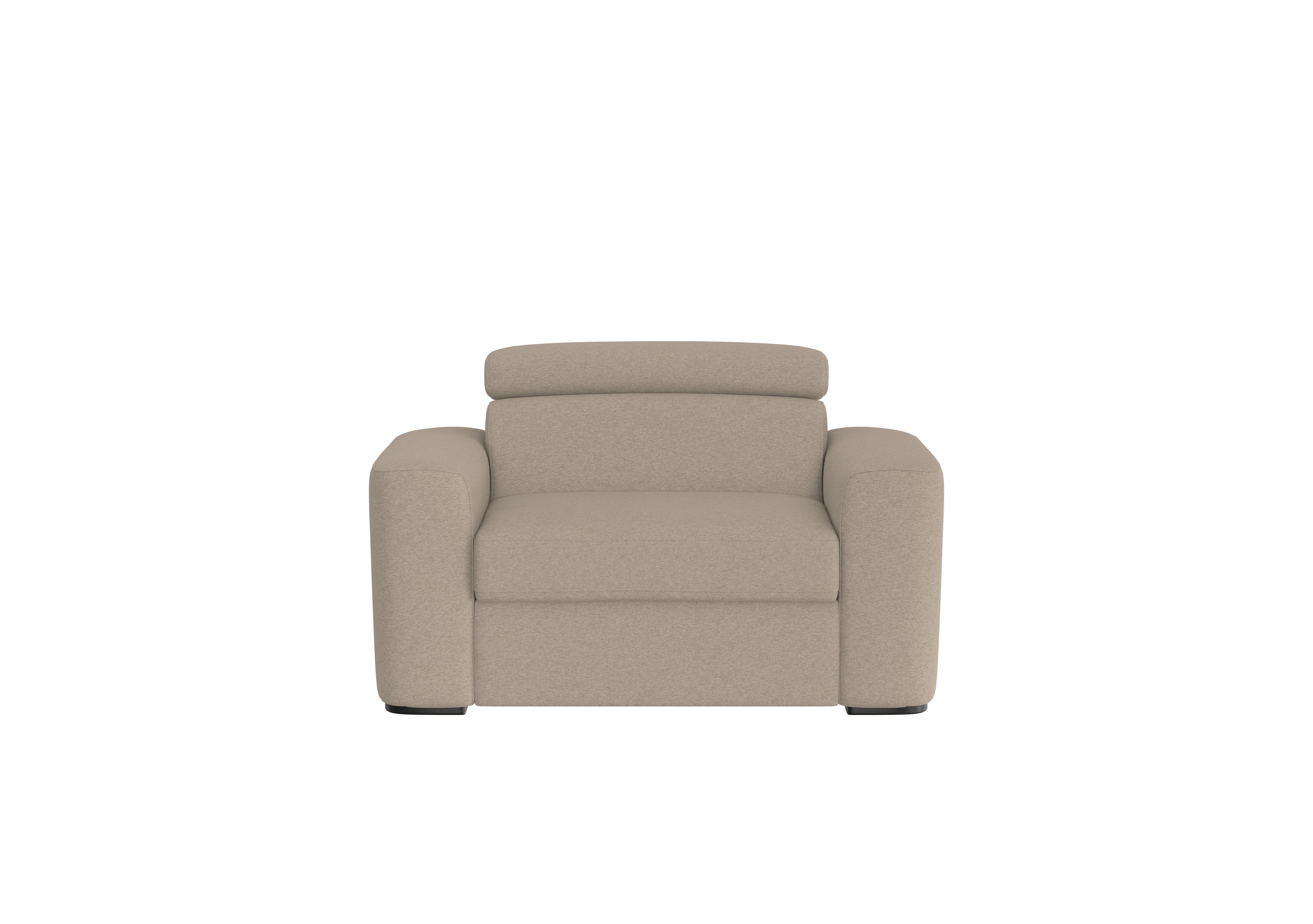 Infinity Fabric Chair Sofa Bed in Fab-Ska-R28 Beige on Furniture Village