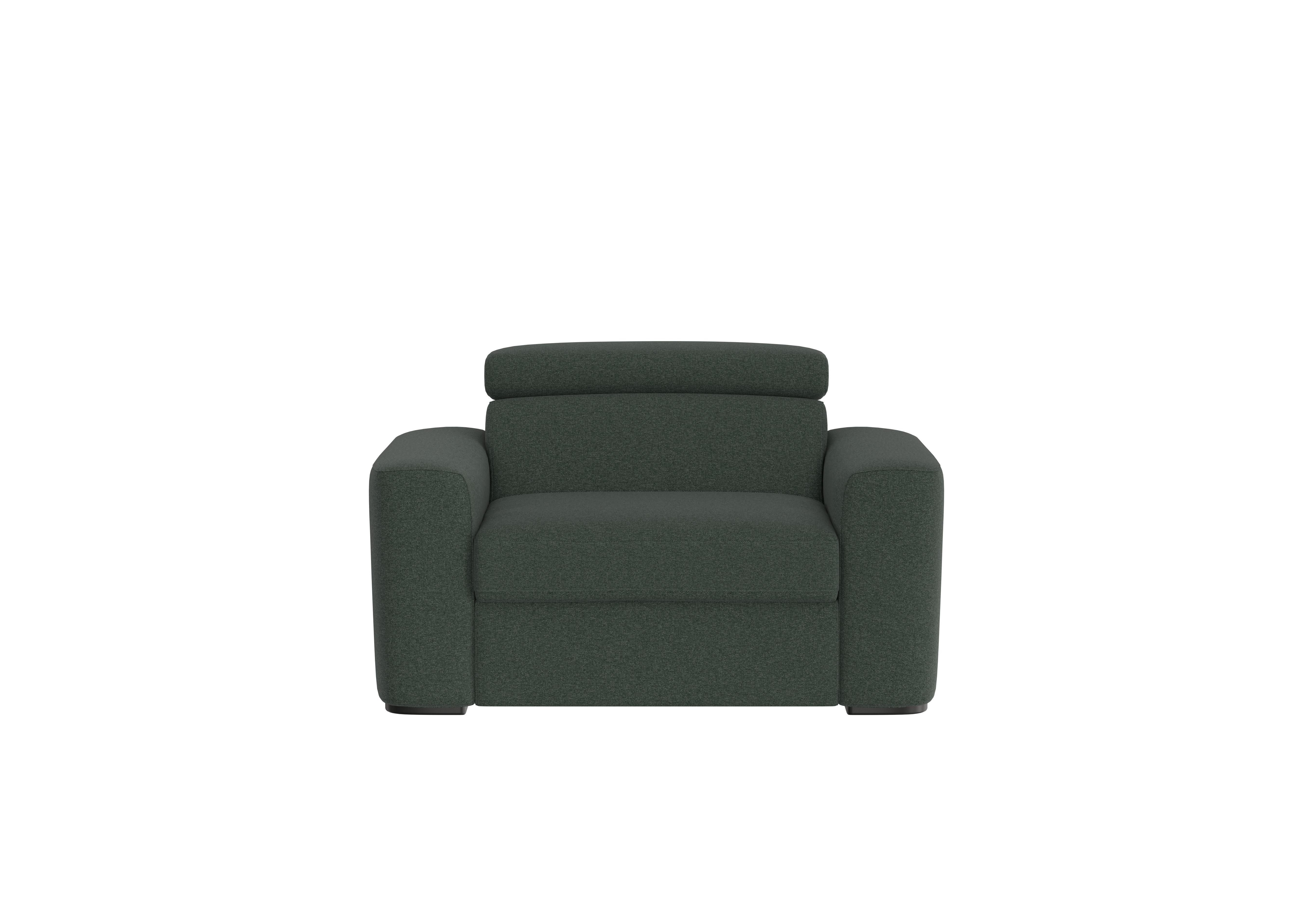 Infinity Fabric Chair Sofa Bed in Fab-Ska-R48 Moss Green on Furniture Village